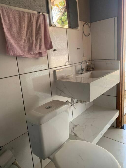 Área de lazer com piscina