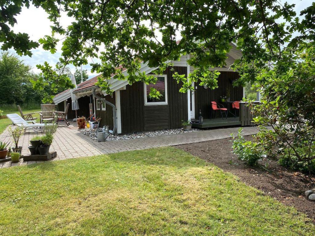 At Lovely Lyngsbæk Strand Near Ebeltoft, This Lovely Holiday Home Is At The End Of A Blind Path On A Beautiful, Large, Enclosed Plot, It Only Takes Approx,