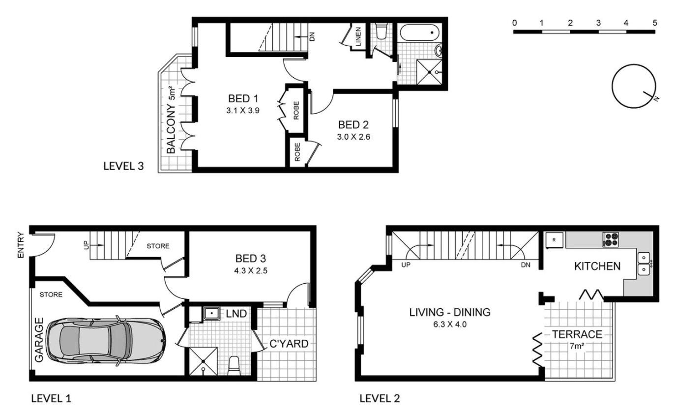 Ideally located 3 BR with Parking & Central & Darling Harbour-10 mins walk