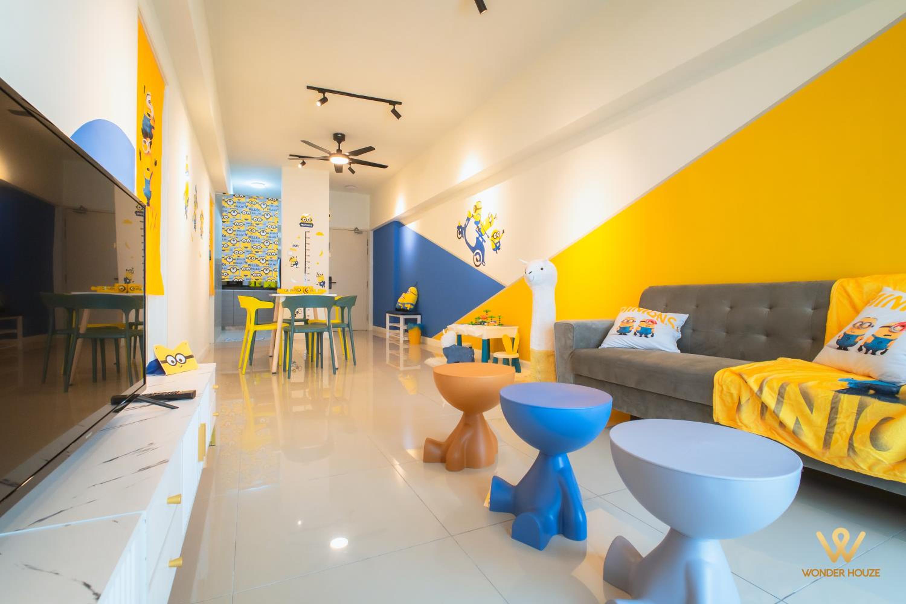 Cartoon Theme Staycation Near Bloomsvale at OUG 10 mins to MidValley