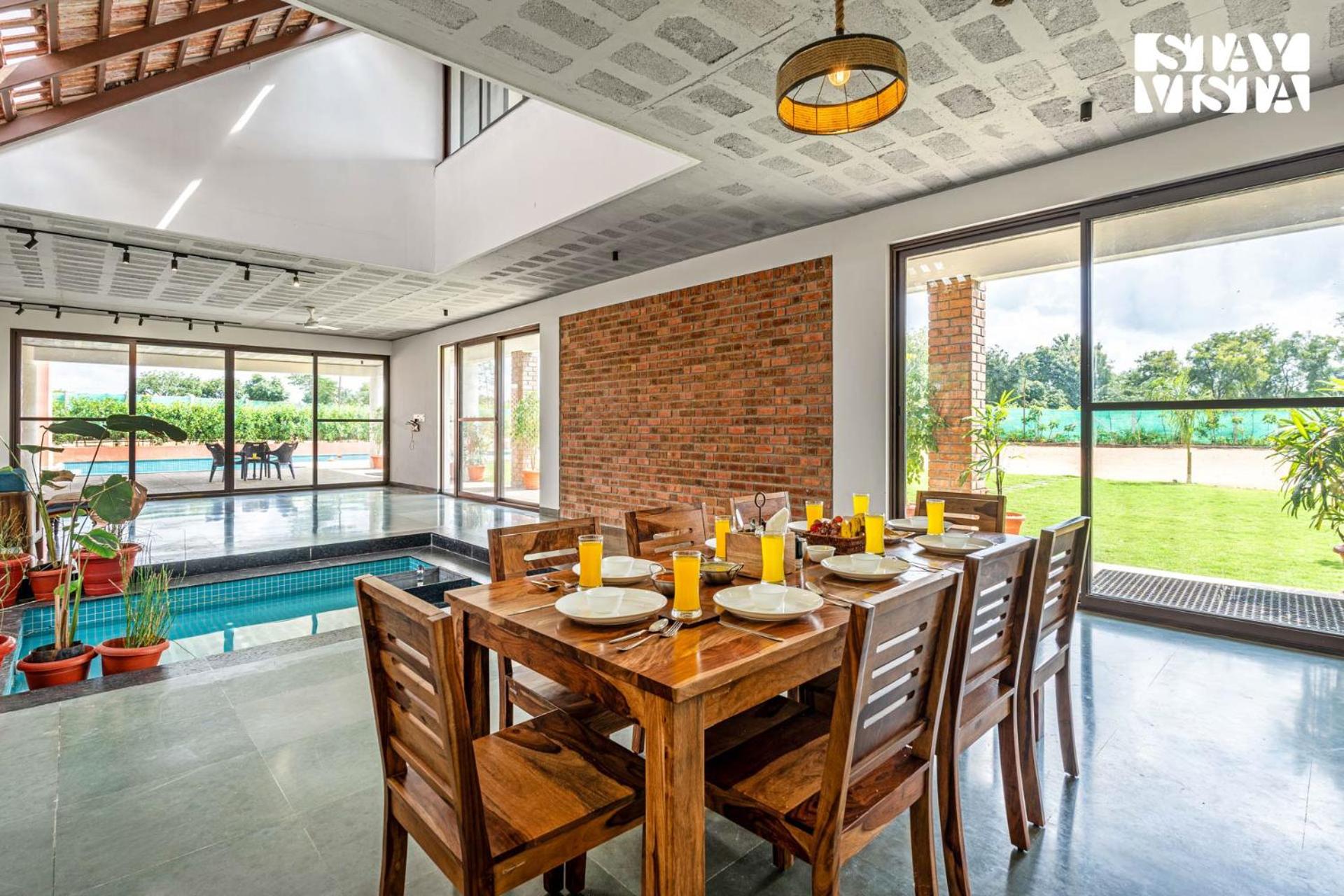 StayVista at Cadenza Villa - Free Breakfast, Private Pool & Lawn view 5