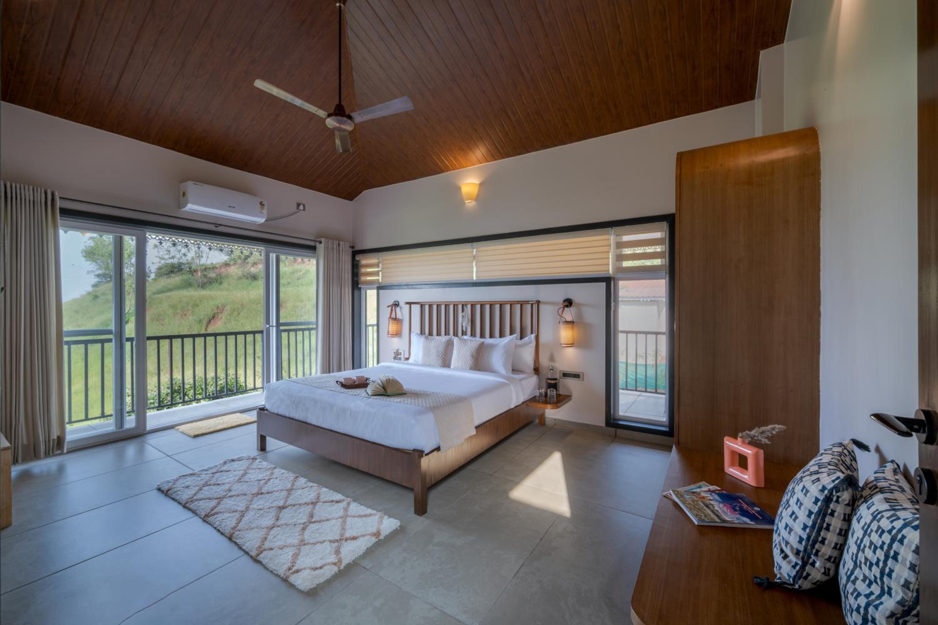 SaffronStays Skyfall - 4BR boho-chic villa with pool, jacuzzi, game room & stunning hill views near Table Land, Panchgani