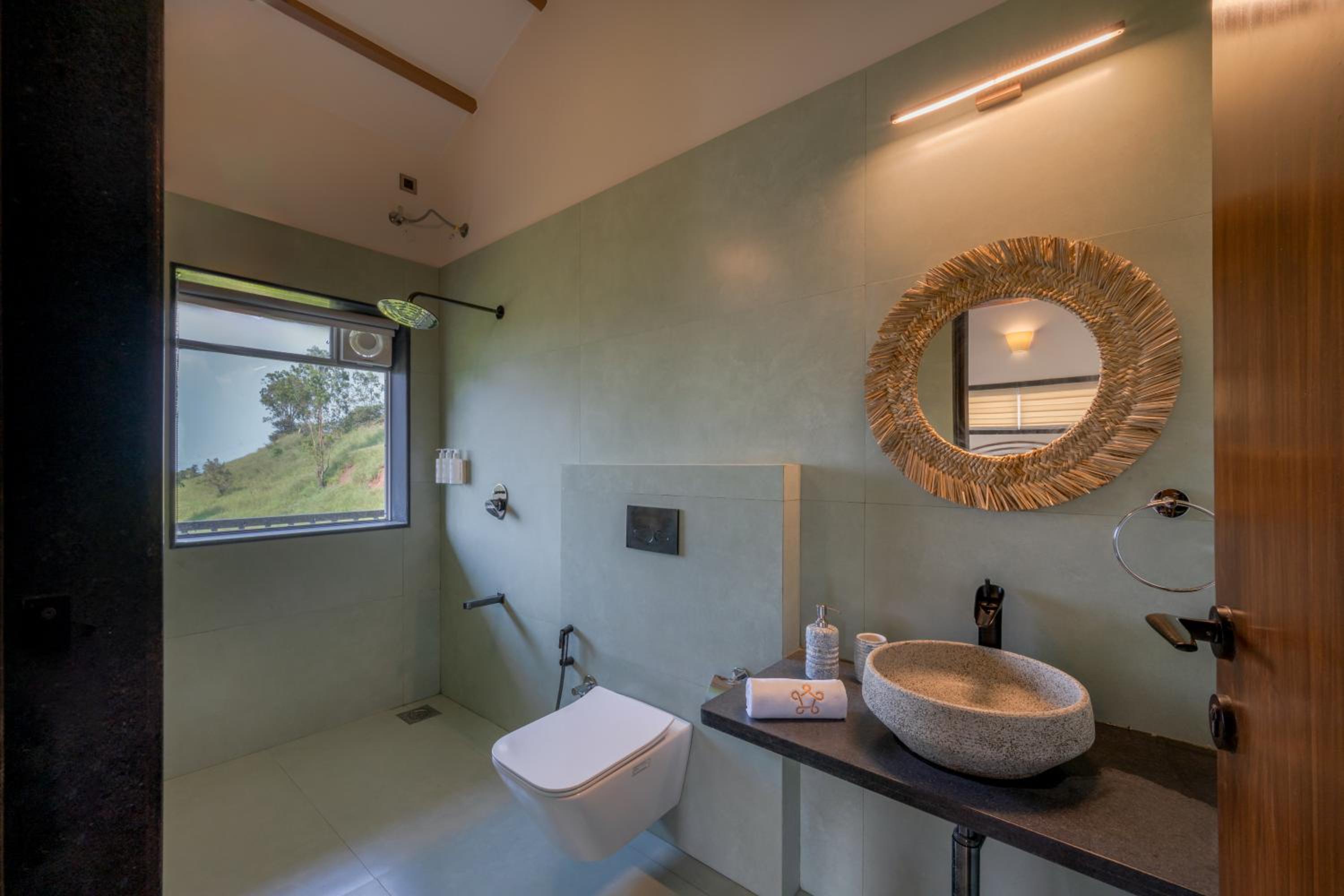 SaffronStays Skyfall - 4BR boho-chic villa with pool, jacuzzi, game room & stunning hill views near Table Land, Panchgani
