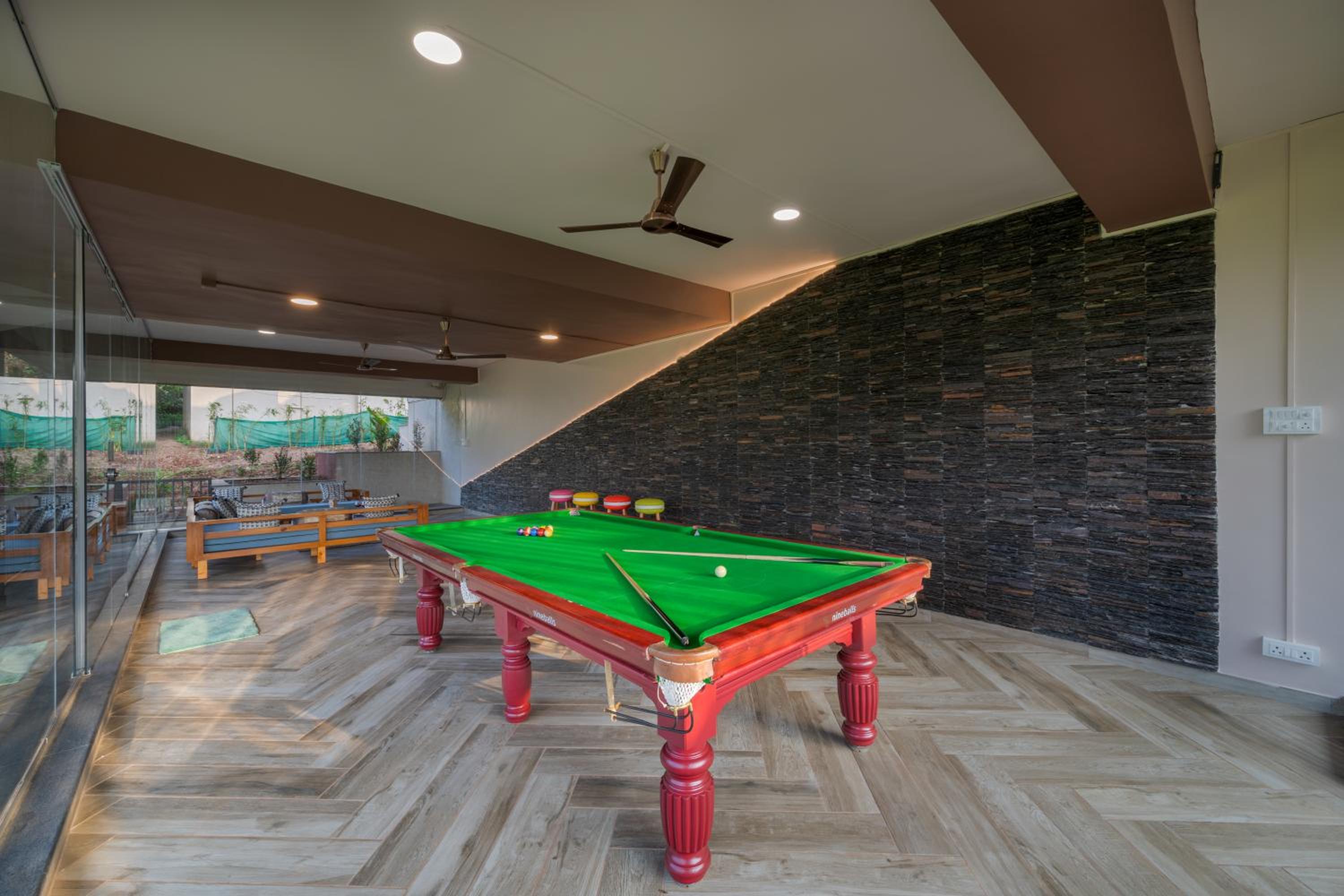 SaffronStays Skyfall - 4BR boho-chic villa with pool, jacuzzi, game room & stunning hill views near Table Land, Panchgani