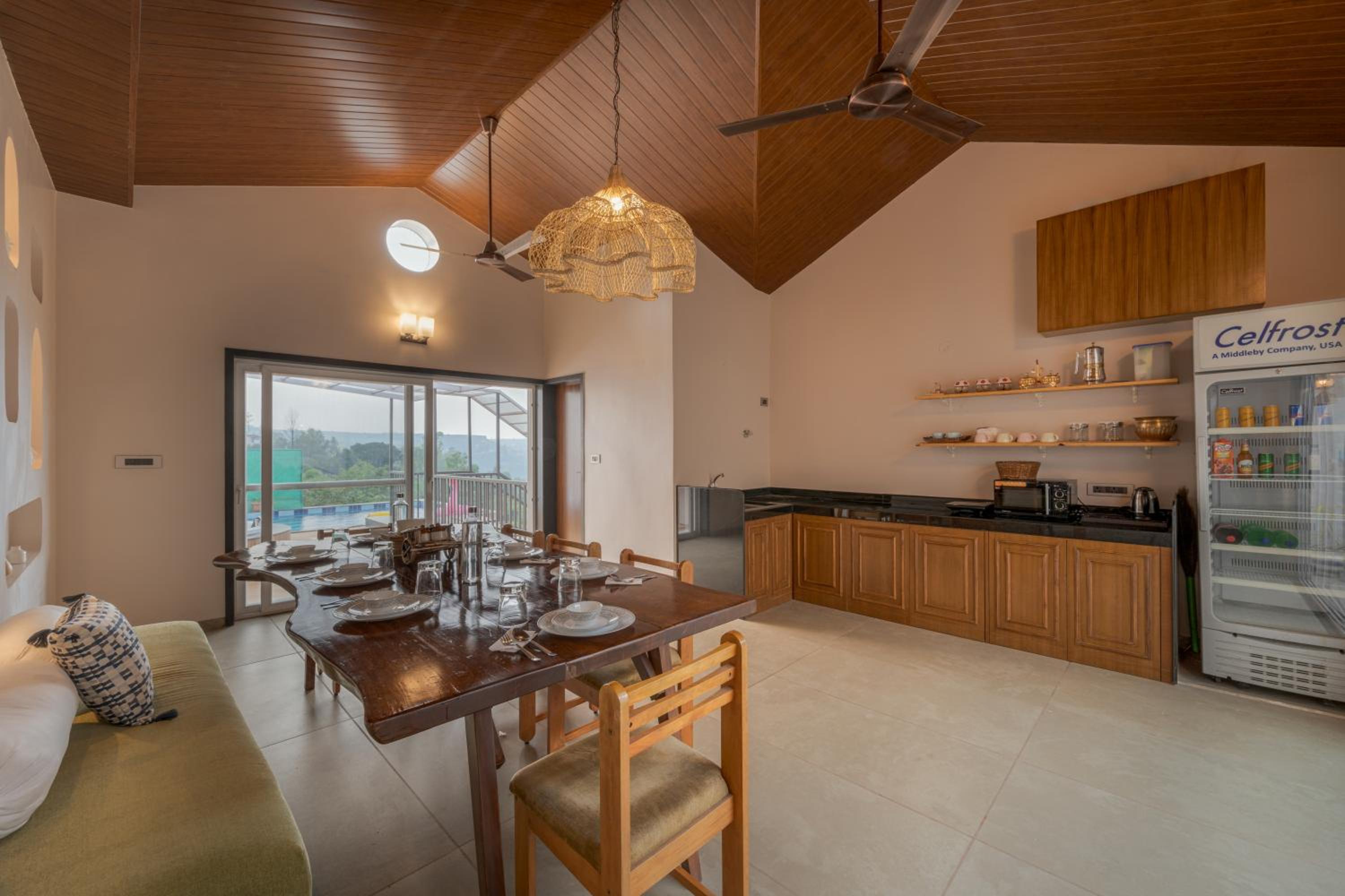 SaffronStays Skyfall - 4BR boho-chic villa with pool, jacuzzi, game room & stunning hill views near Table Land, Panchgani