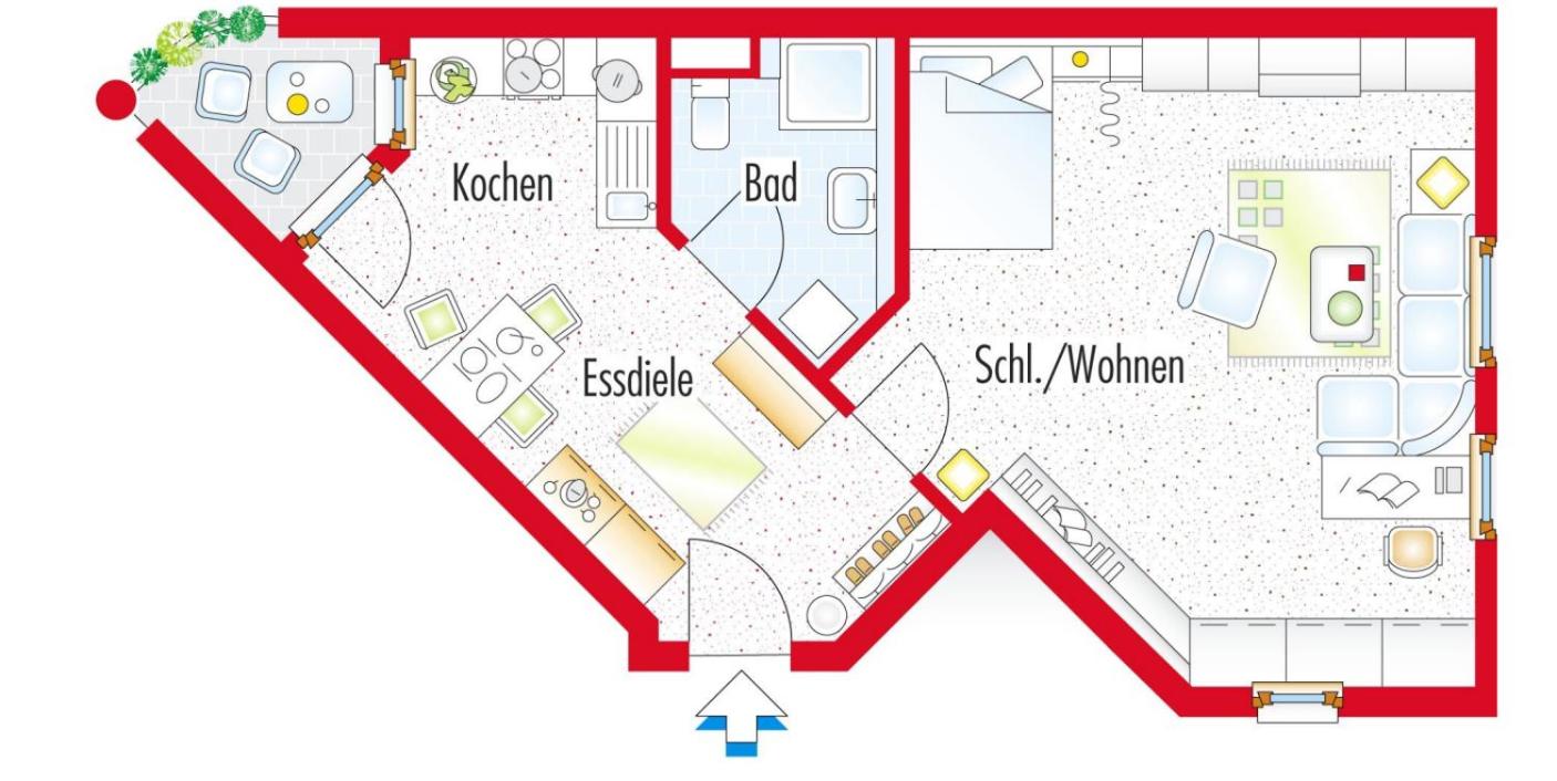 1,5 Zi Wohnung 43 qm im Zentrum von Plochingen, frisch renoviert und voll ausgestattet view 3