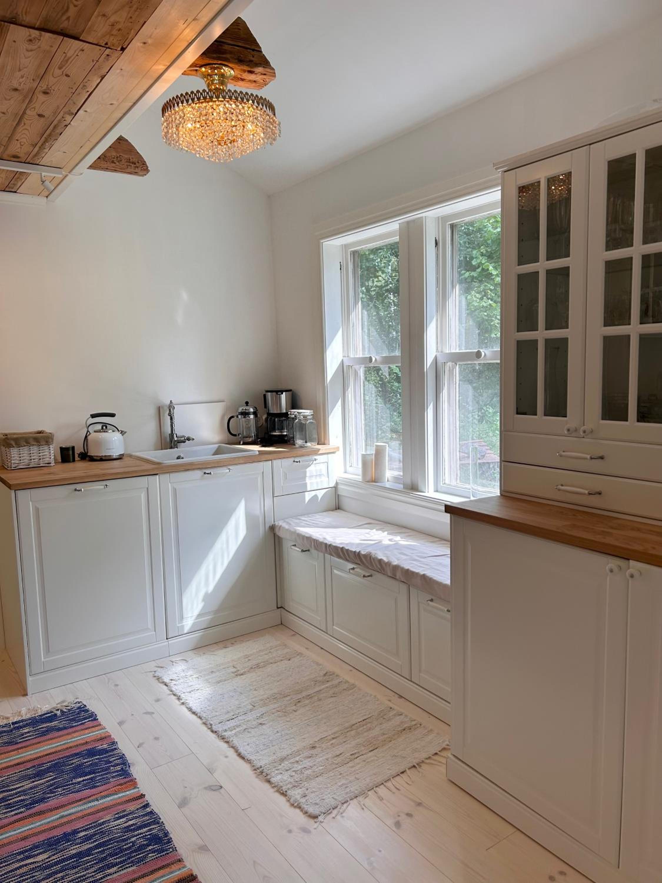 Swedish idyllic forest house view 4