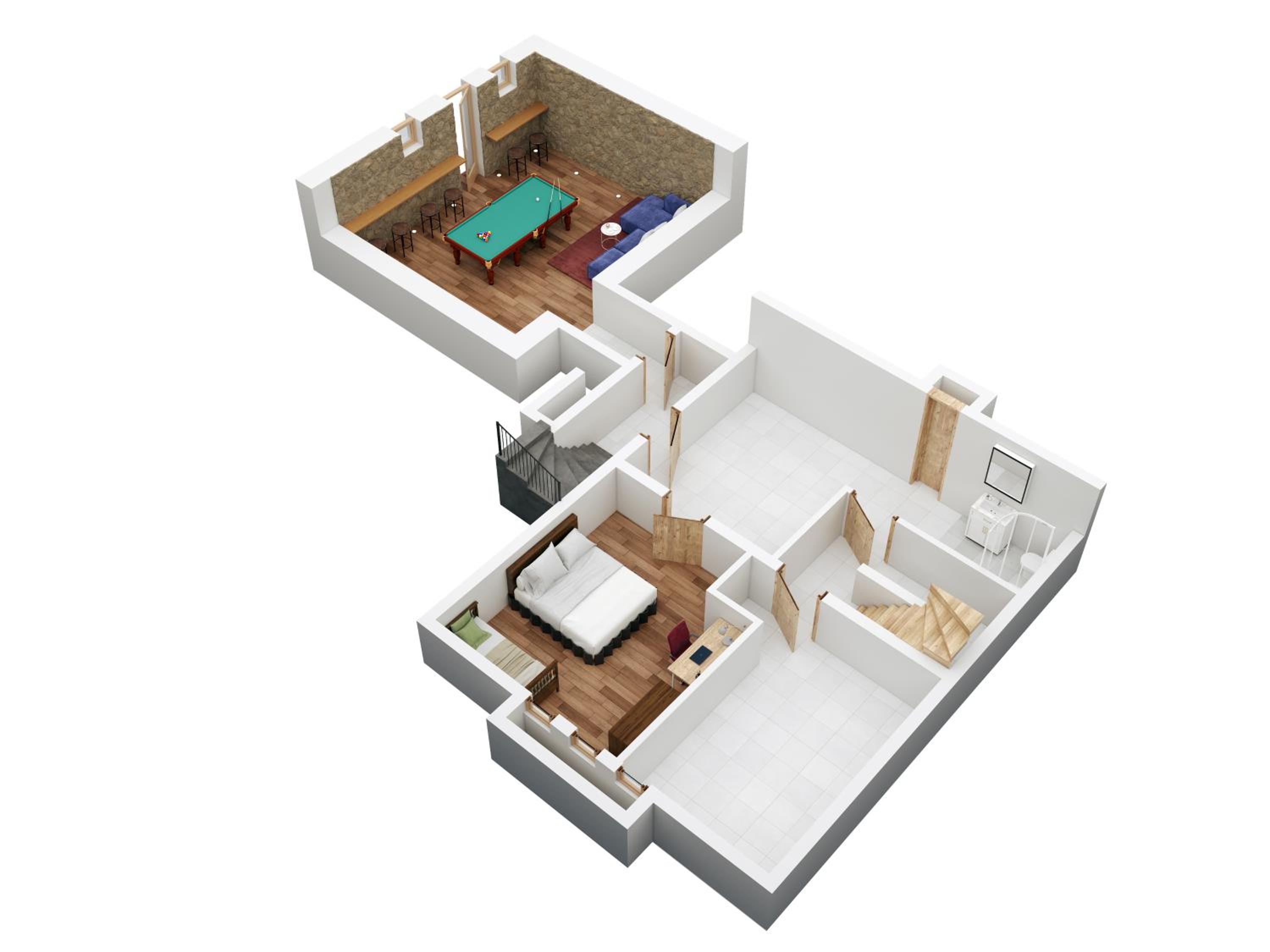 4BDR Alpine Chalet with Game room and Sunny terrace