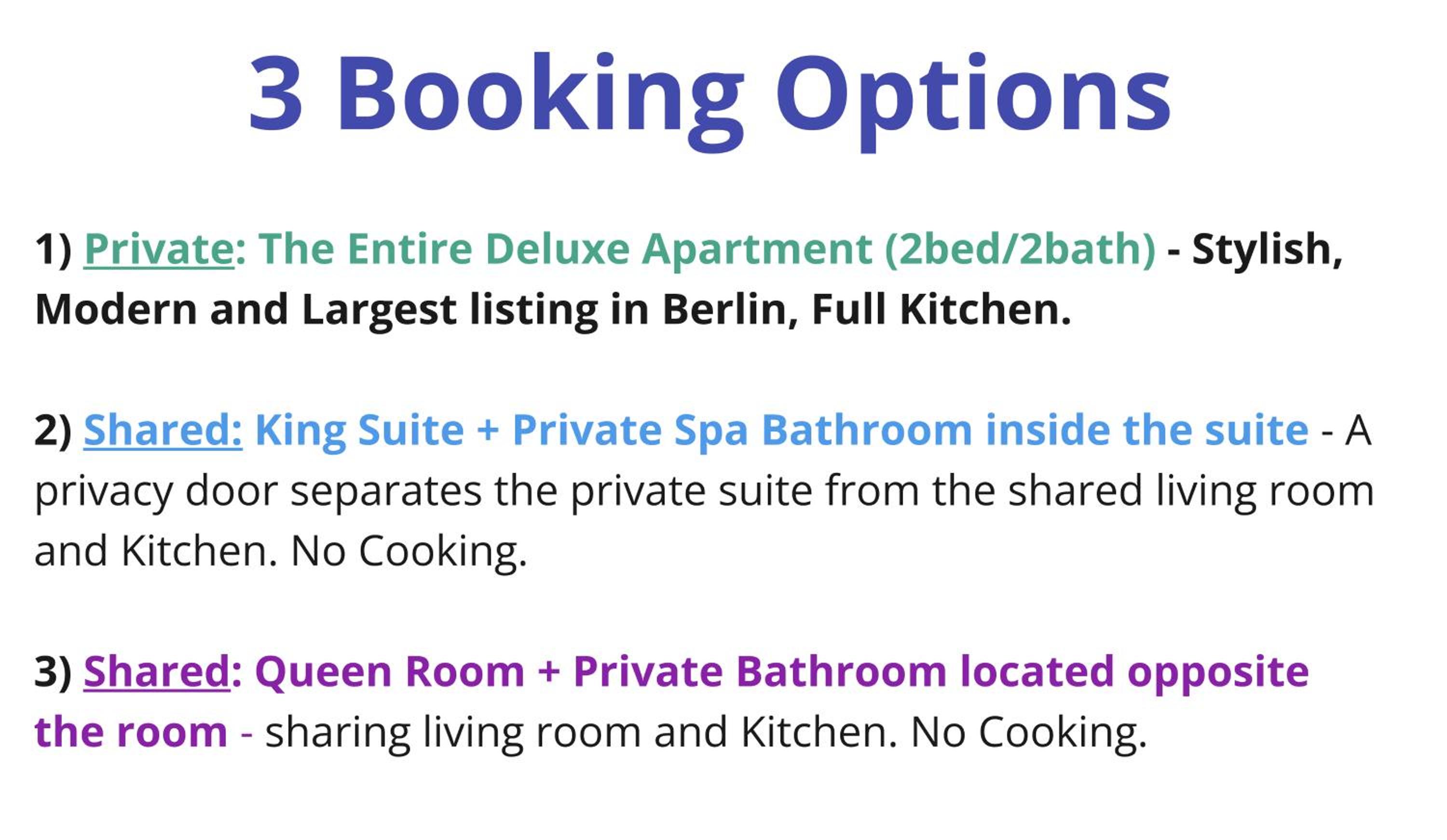 EITHER Private 2B2B OR Shared 1B1B, Luxury, Bright, Spacious