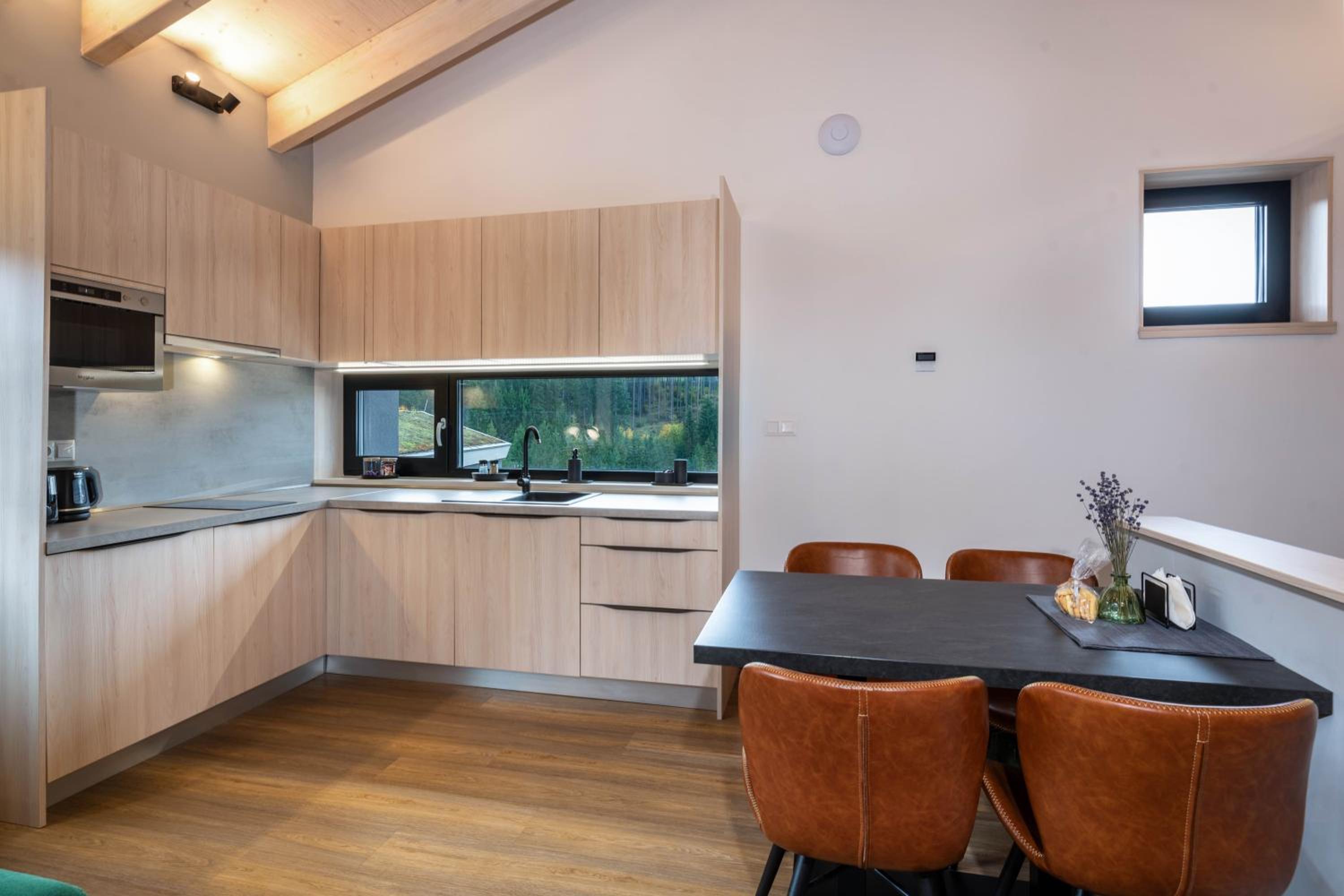 Eliška Apartment - Modern Family Loft Apartment direct on ski slope and forest