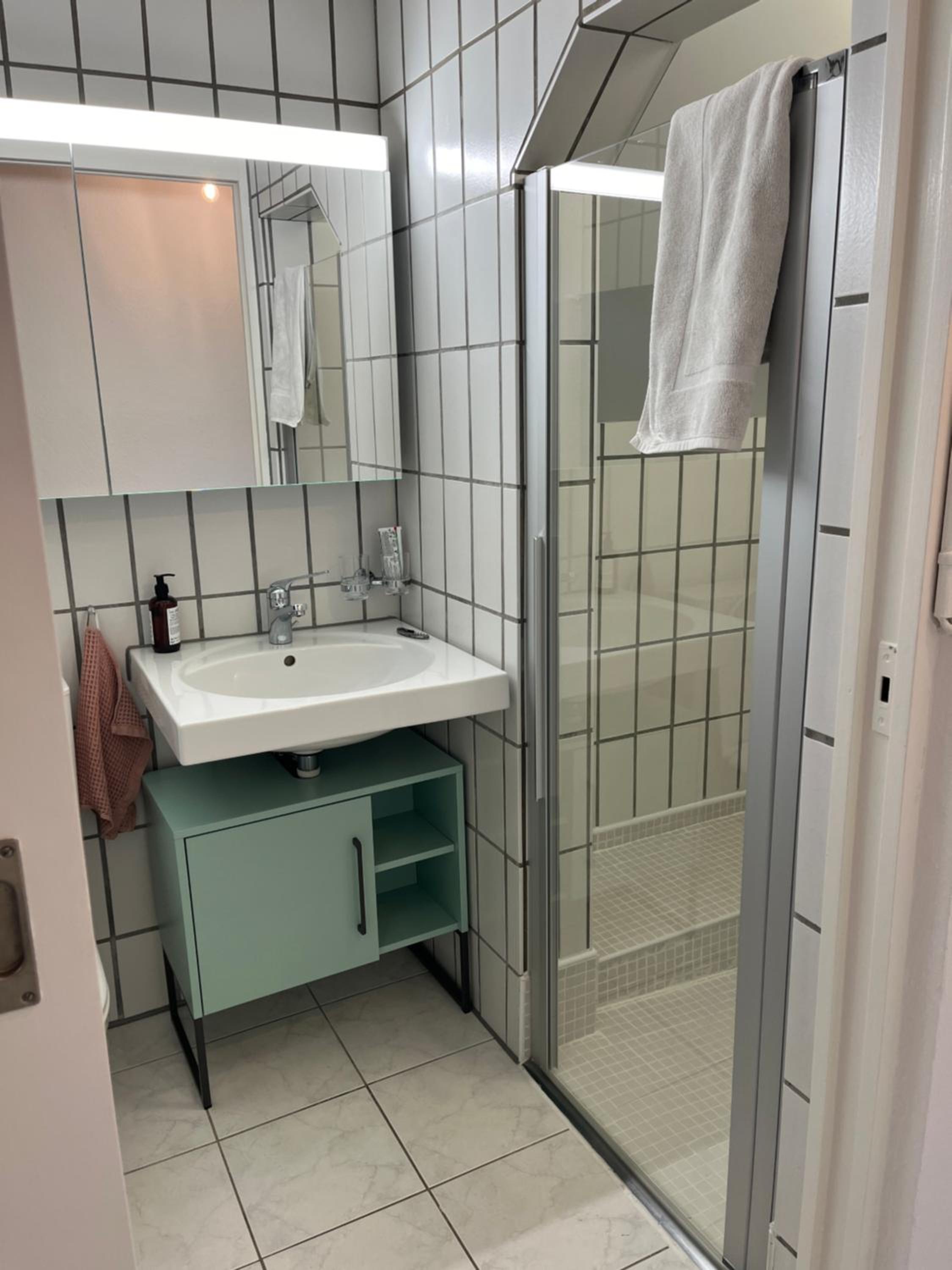 Letzigrund studio apartment with private garden