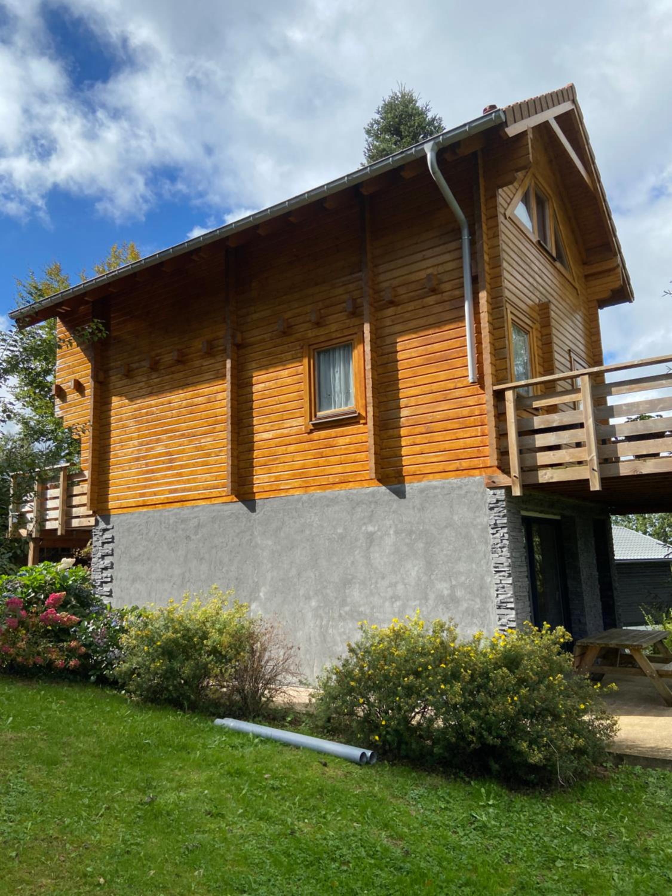 Chalet bois au calme, en lisière de forêt, balcons, sentiers balades Gérardmer & Alsace 