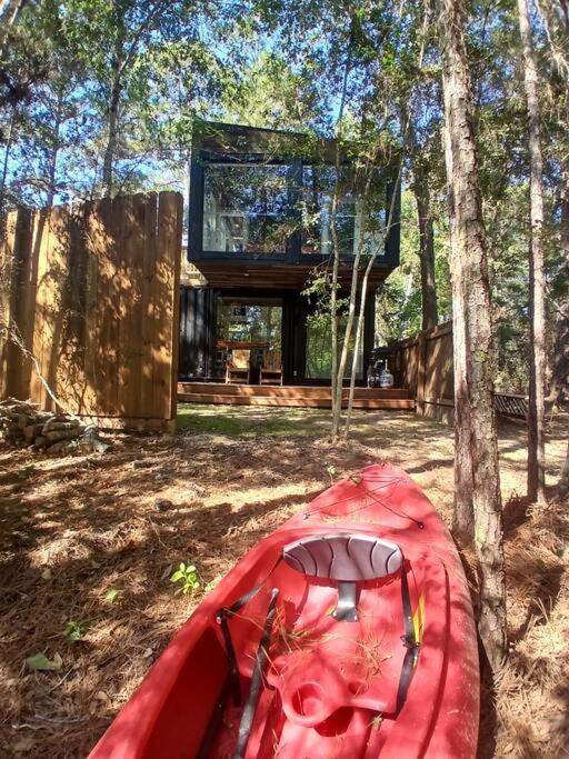 Waterfront Container House In A Magical Forest! view 4