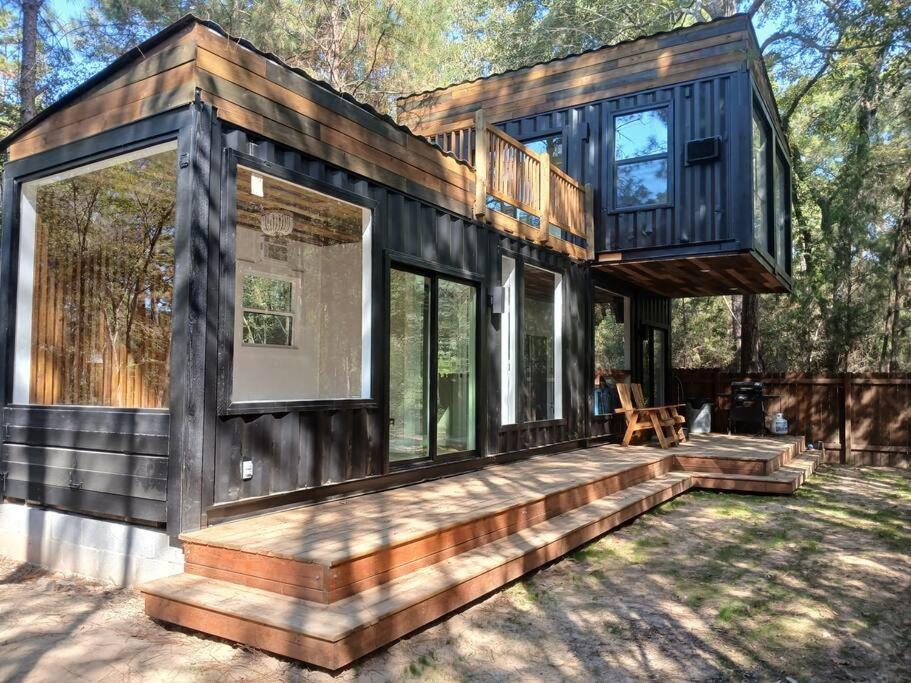Waterfront Container House In A Magical Forest! view 3