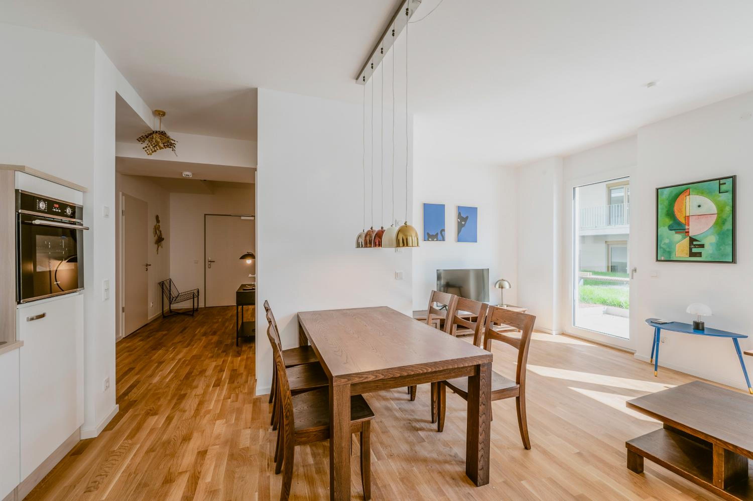 EXQUIS Artistic 2BR-Apartment EAMES I Garden I Family-friendly I Parking I Home Office