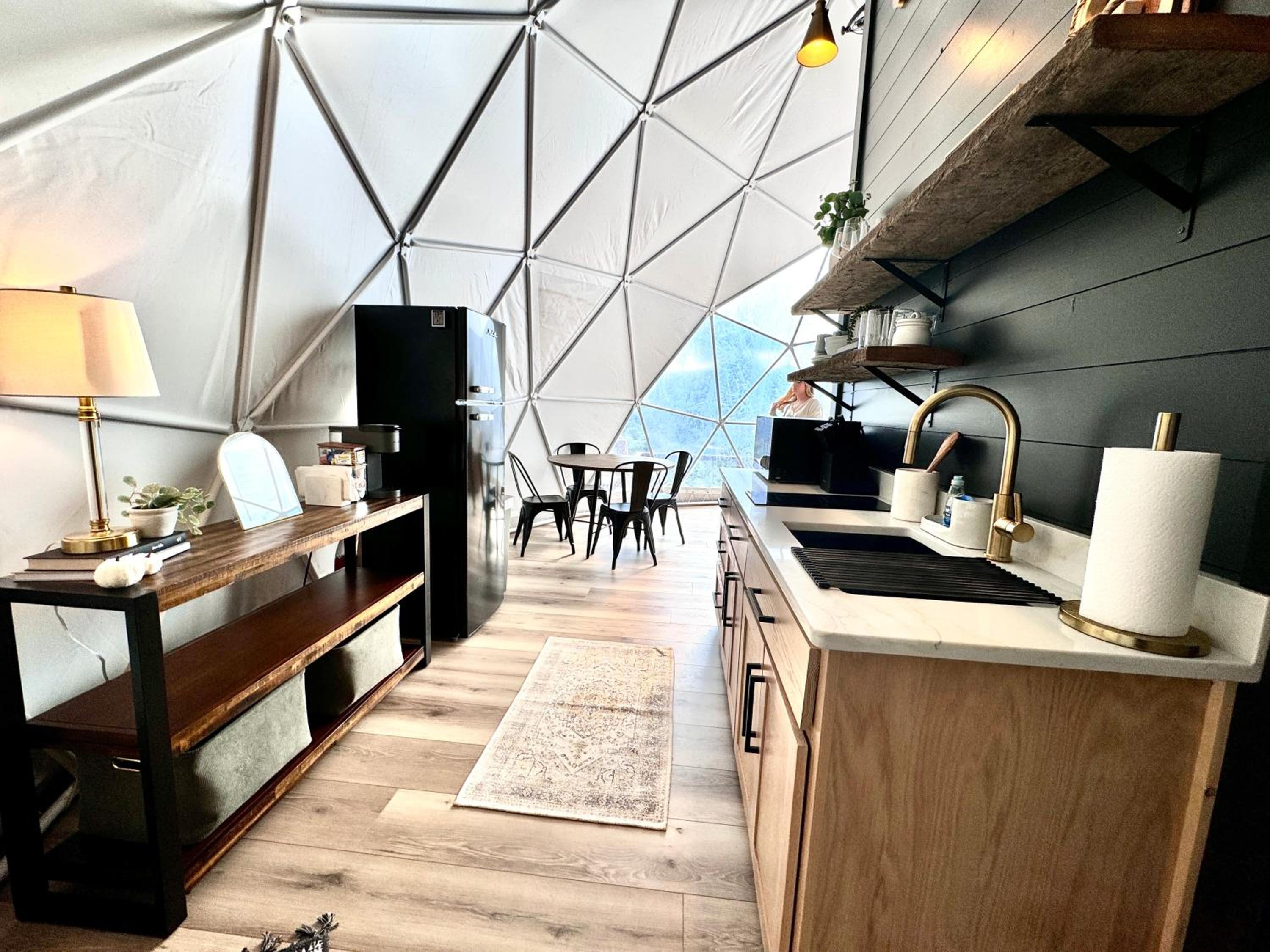 Glamping Dome Lake and Mountain Views Hot Tub by Hiawassee Glamping view 4