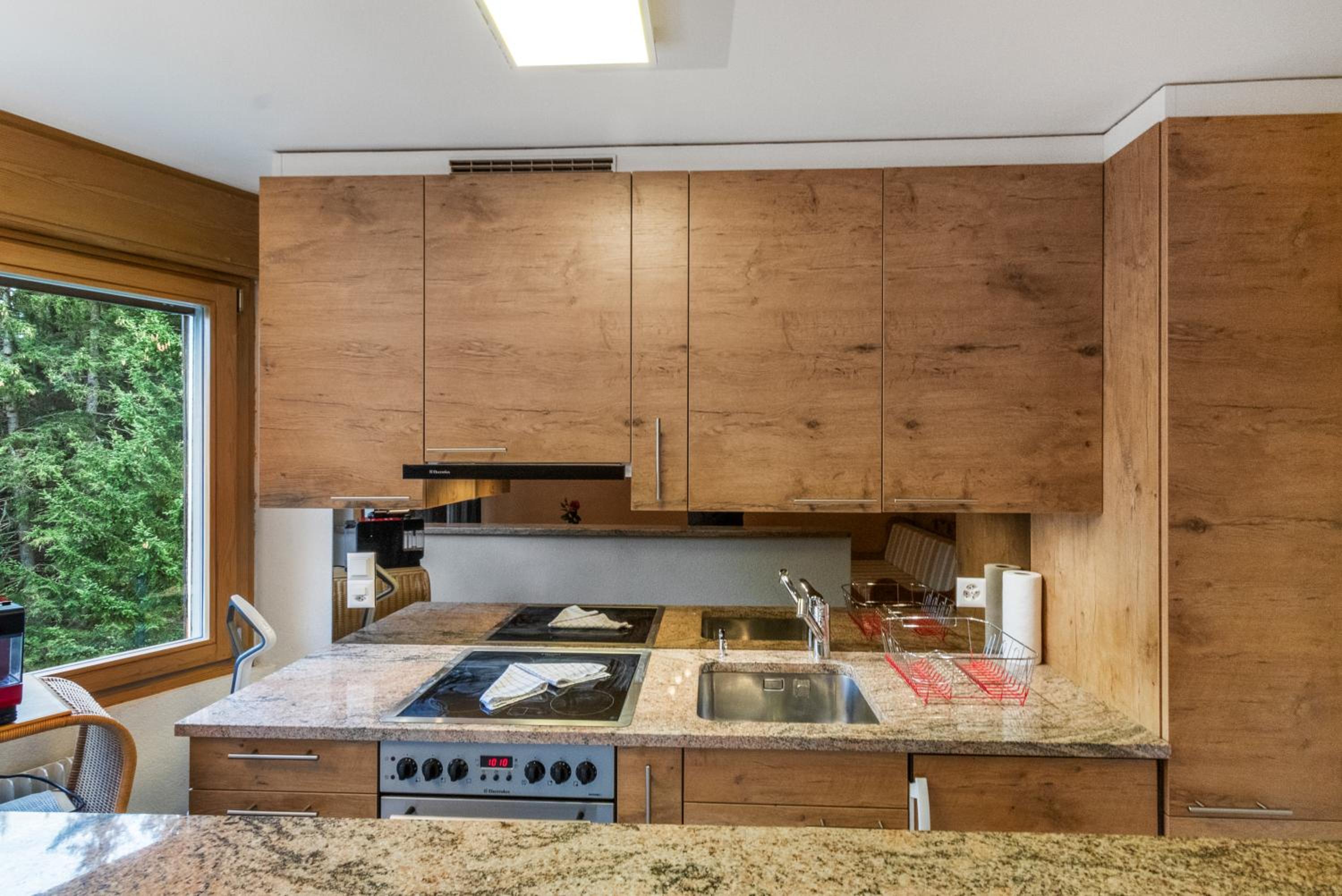 Chaleureux studio avec vue sur les montagnes