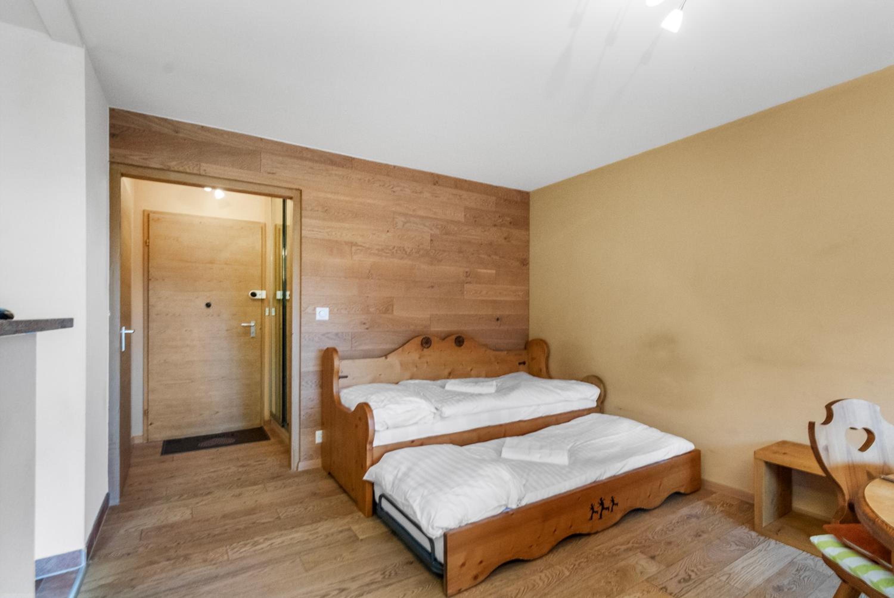Chaleureux studio avec vue sur les montagnes