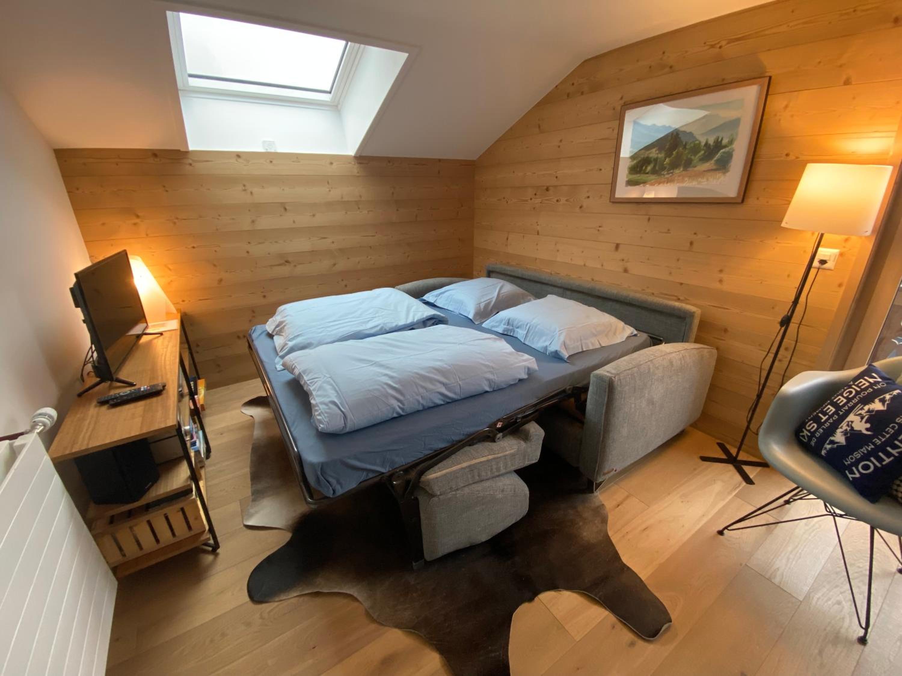 Chalet L'Adret, 3,5 pièces dans les combles.
