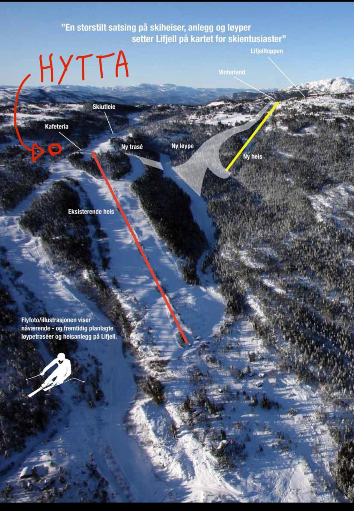 Koselig hytte, med ski-in ski out view 2