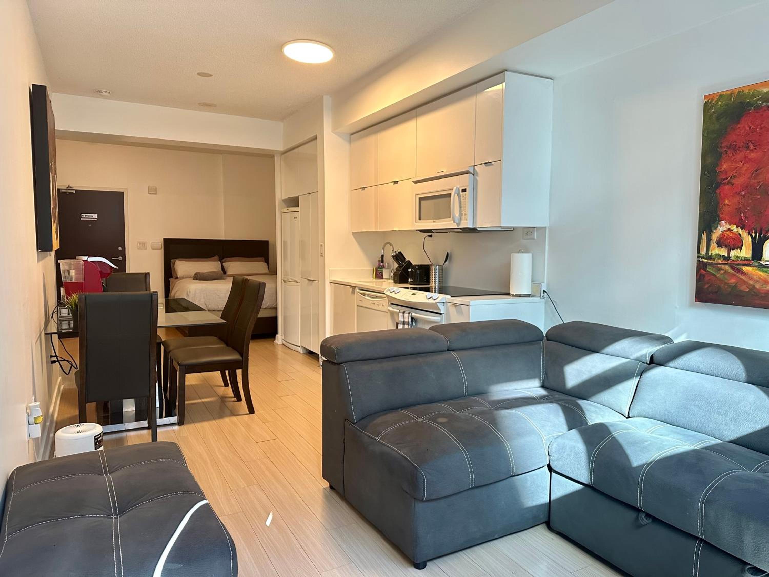 1Bdrm plus den with 2 real beds plus sofabed & Terrace & parking