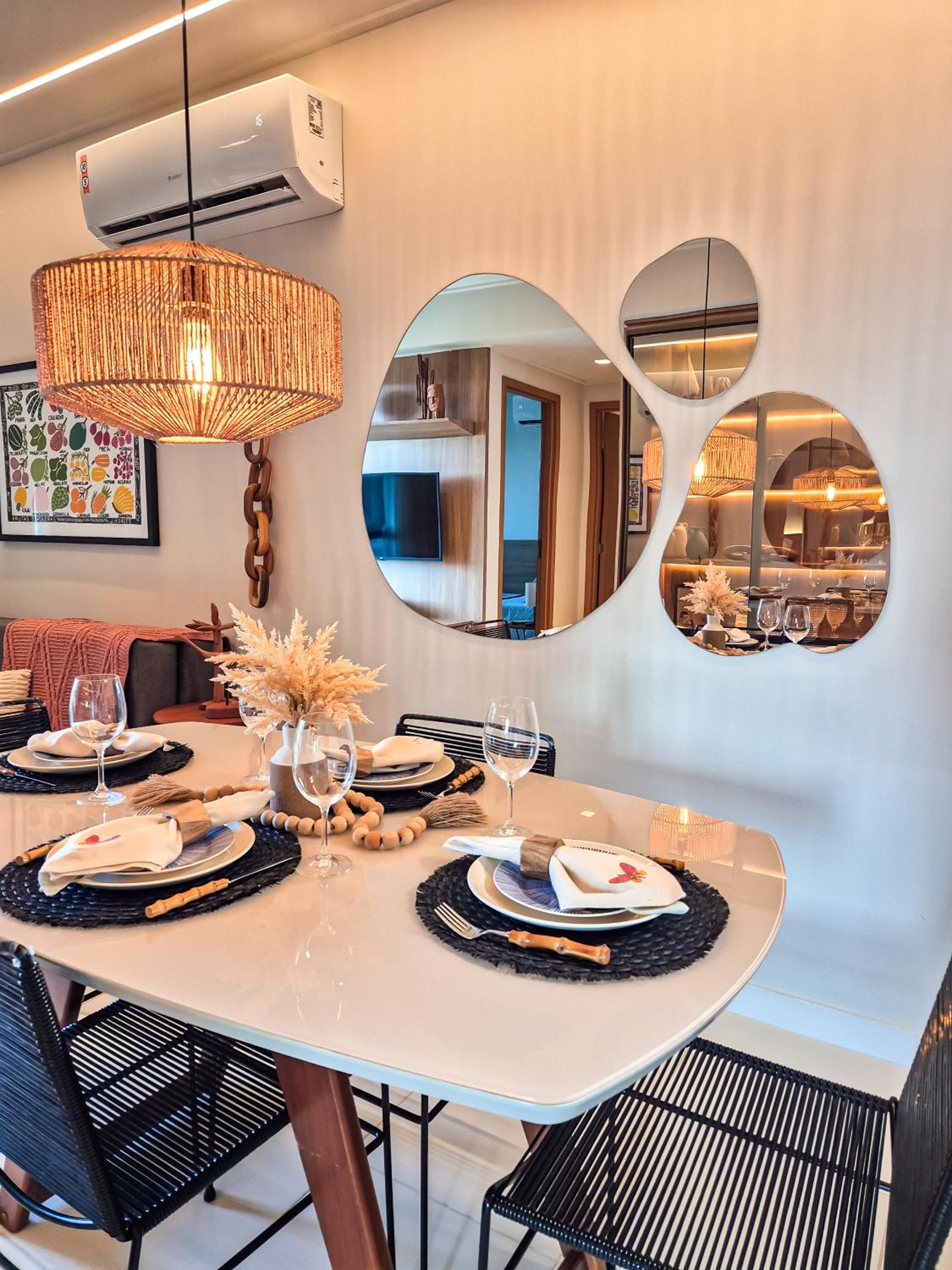 Flat Luxo Oasis do Mana 350m da praia, Polo Aquático-2Qts, 2Gar