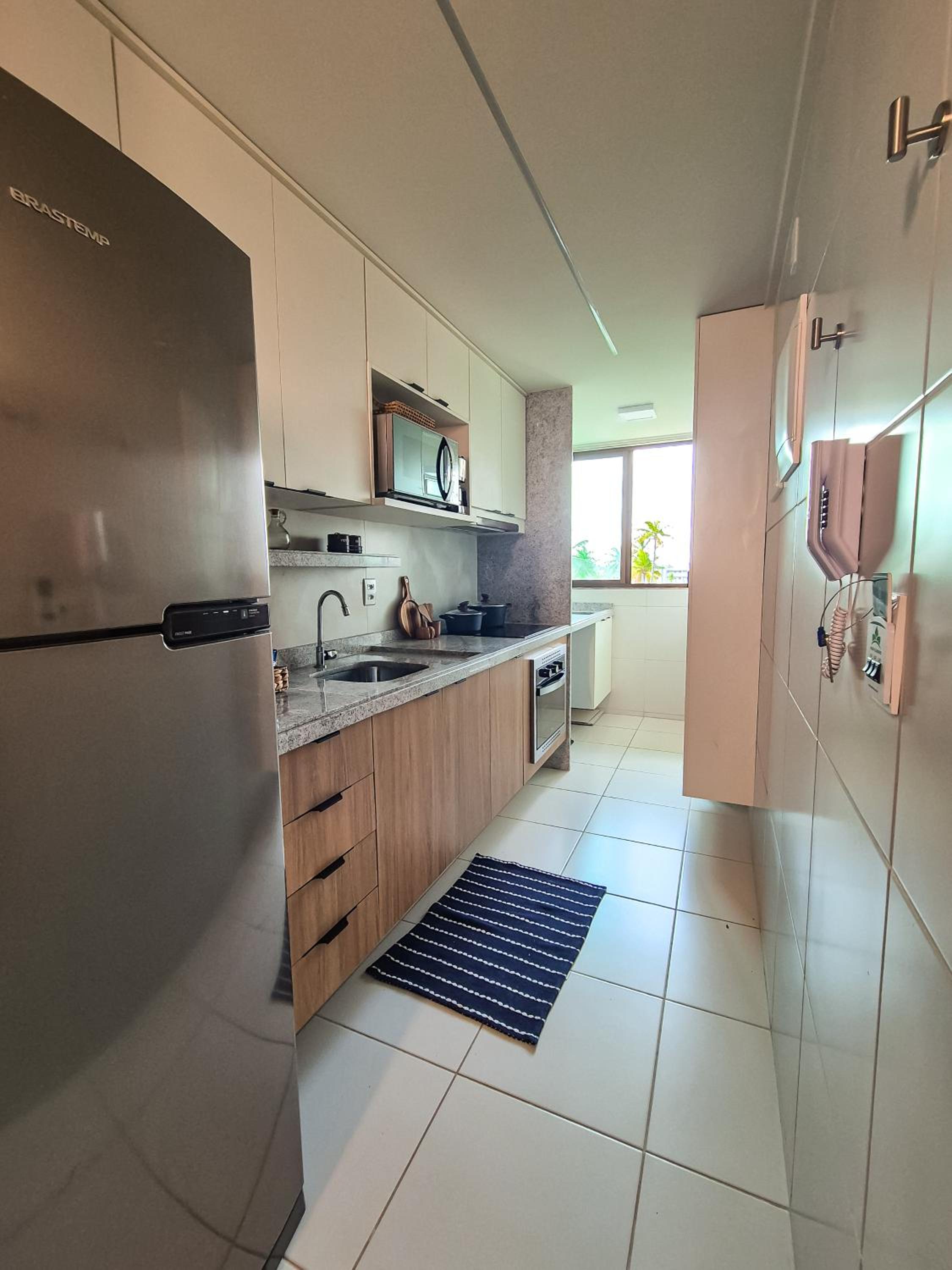 Flat Luxo Oasis do Mana 350m da praia, Polo Aquático-2Qts, 2Gar