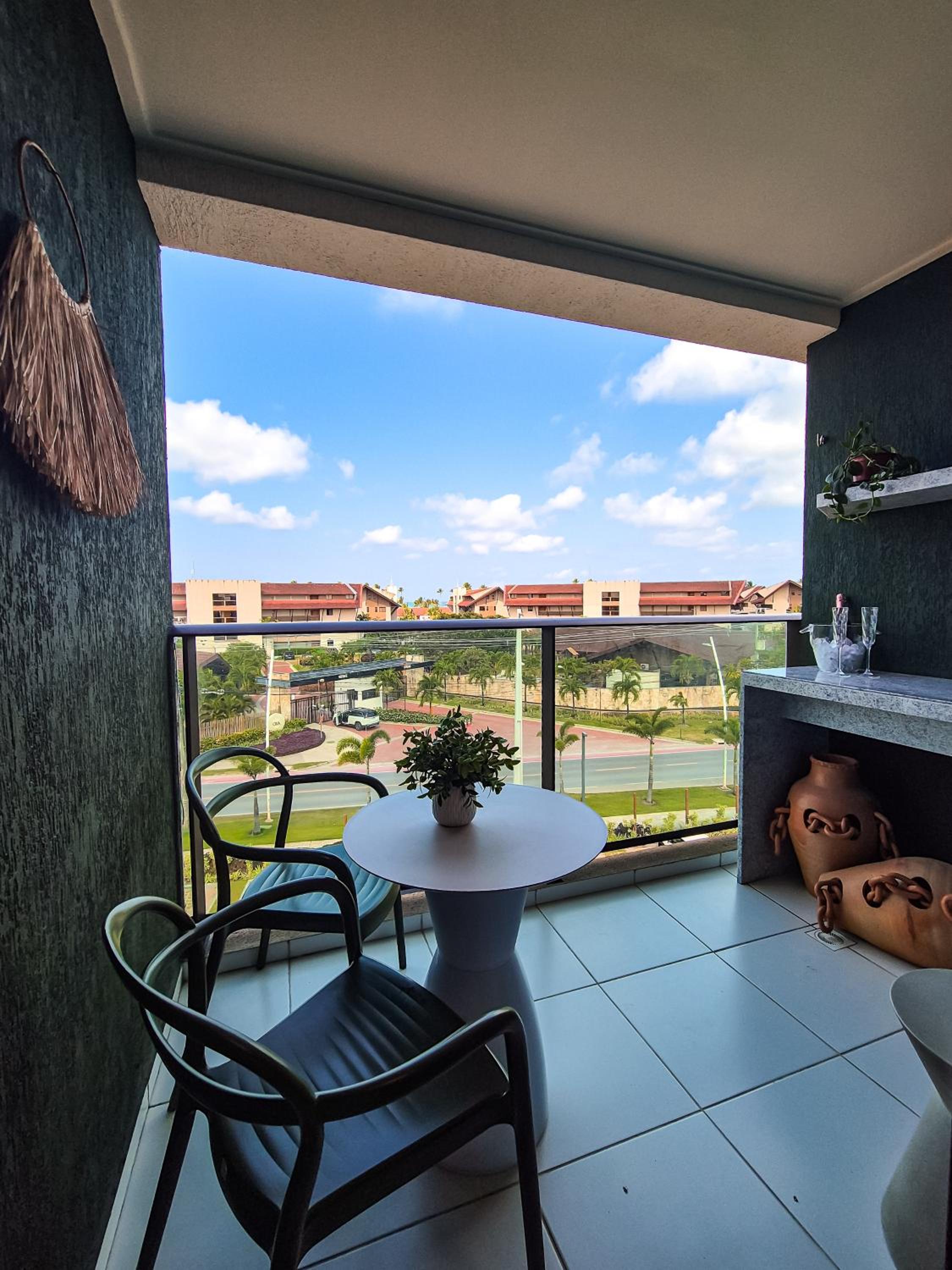 Flat Luxo Oasis do Mana 350m da praia, Polo Aquático-2Qts, 2Gar