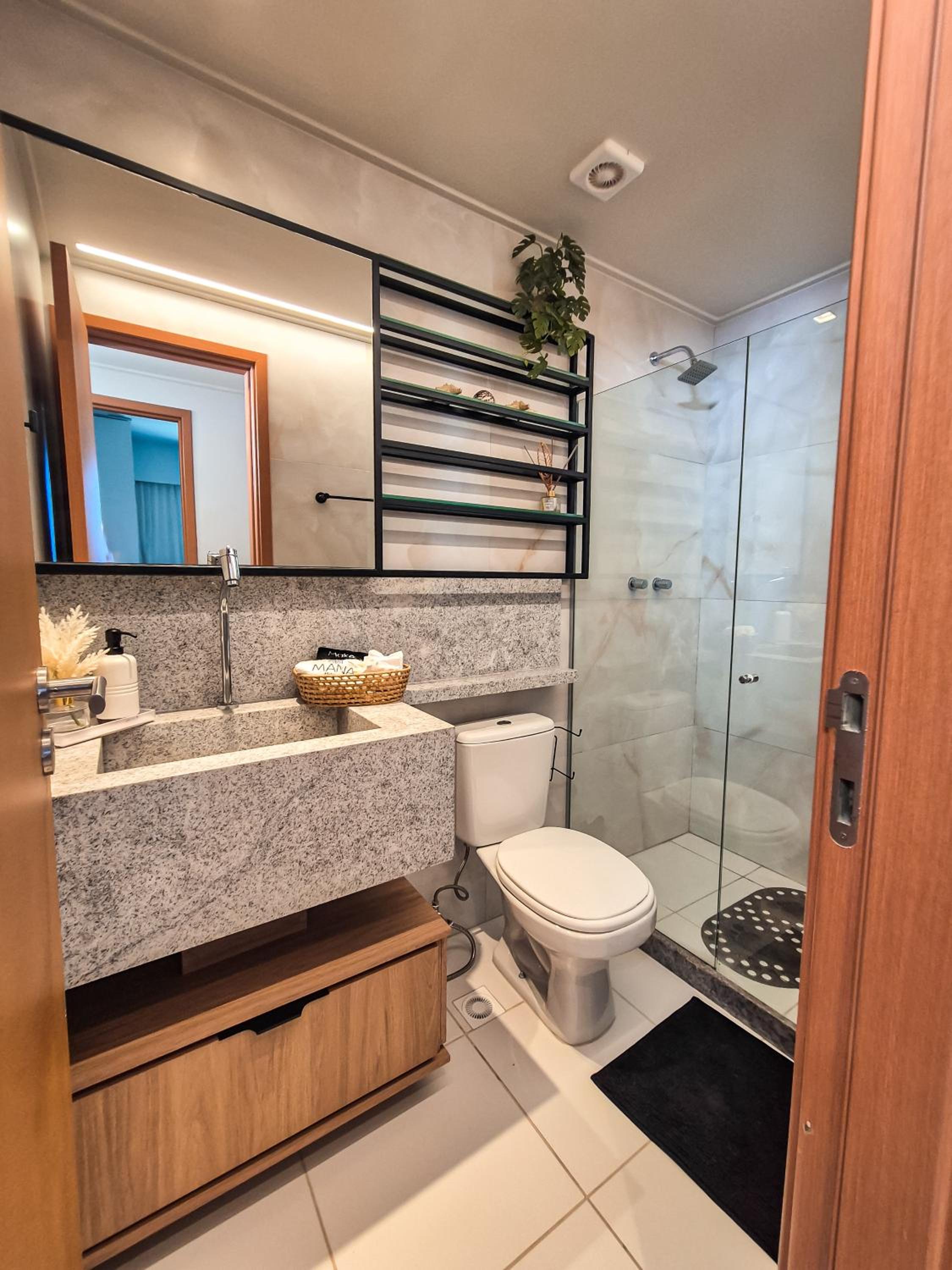 Flat Luxo Oasis do Mana 350m da praia, Polo Aquático-2Qts, 2Gar