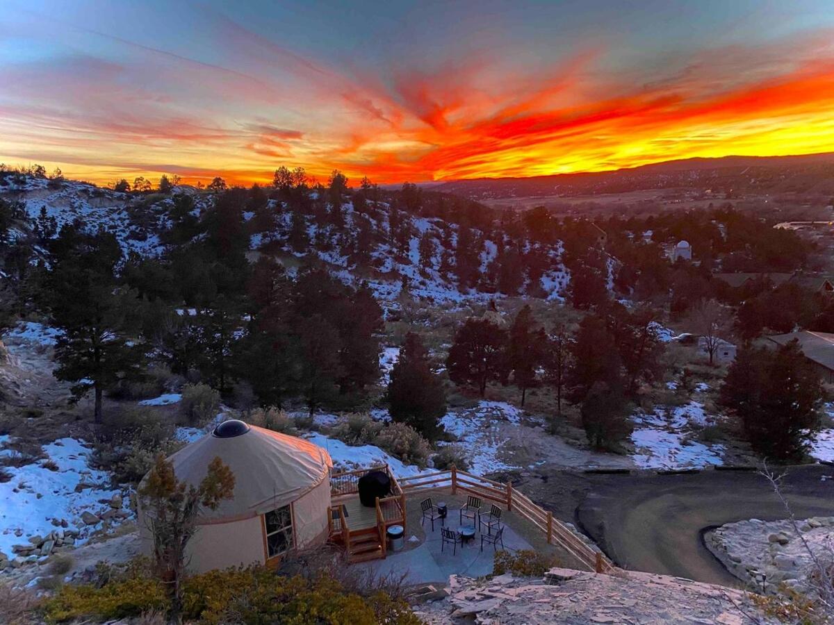 Yurt Overlook #8 with AC and Private Bath King Suite view 5