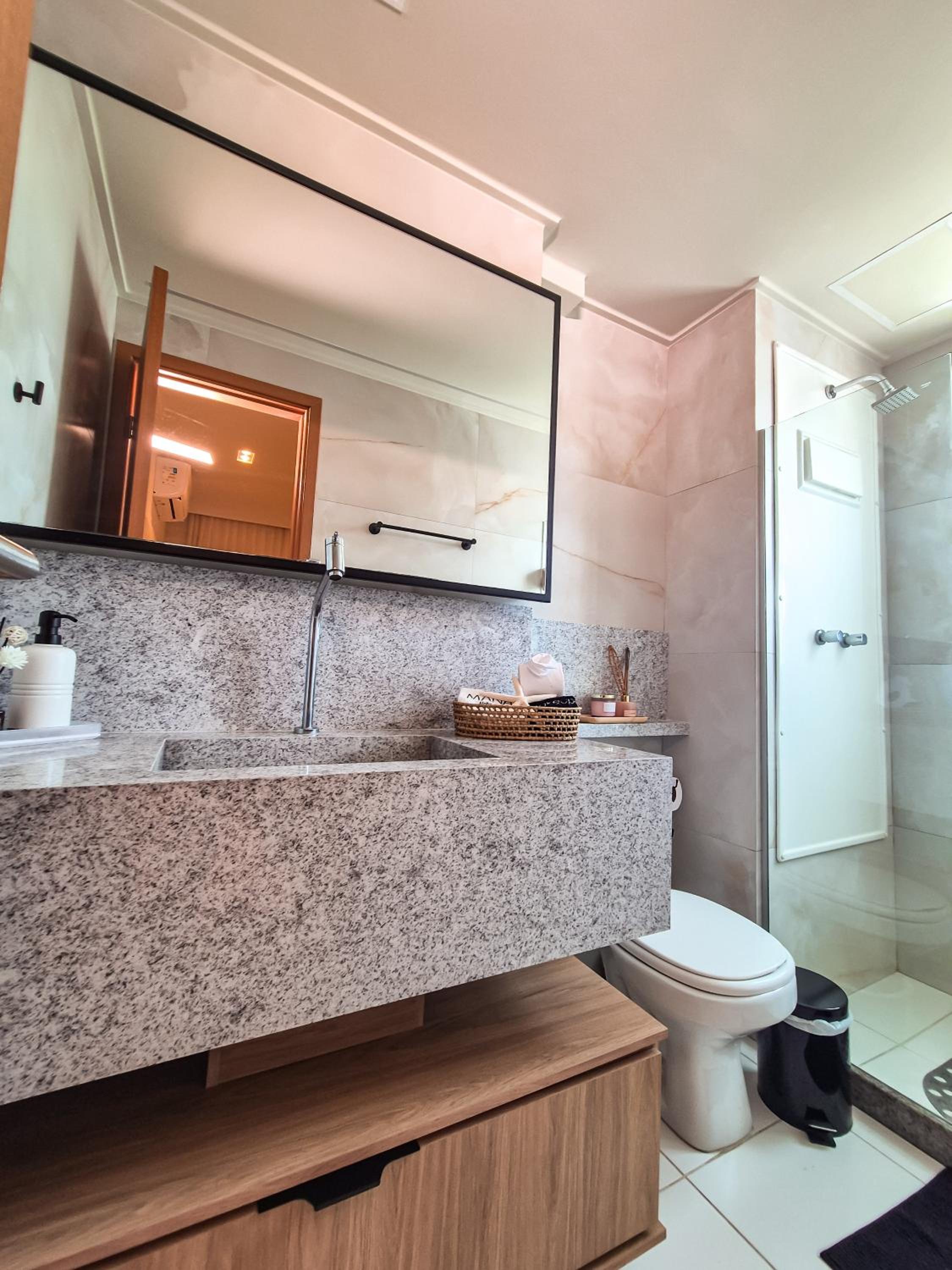 Flat Luxo Oasis do Mana 350m da praia, Polo Aquático-2Qts, 2Gar
