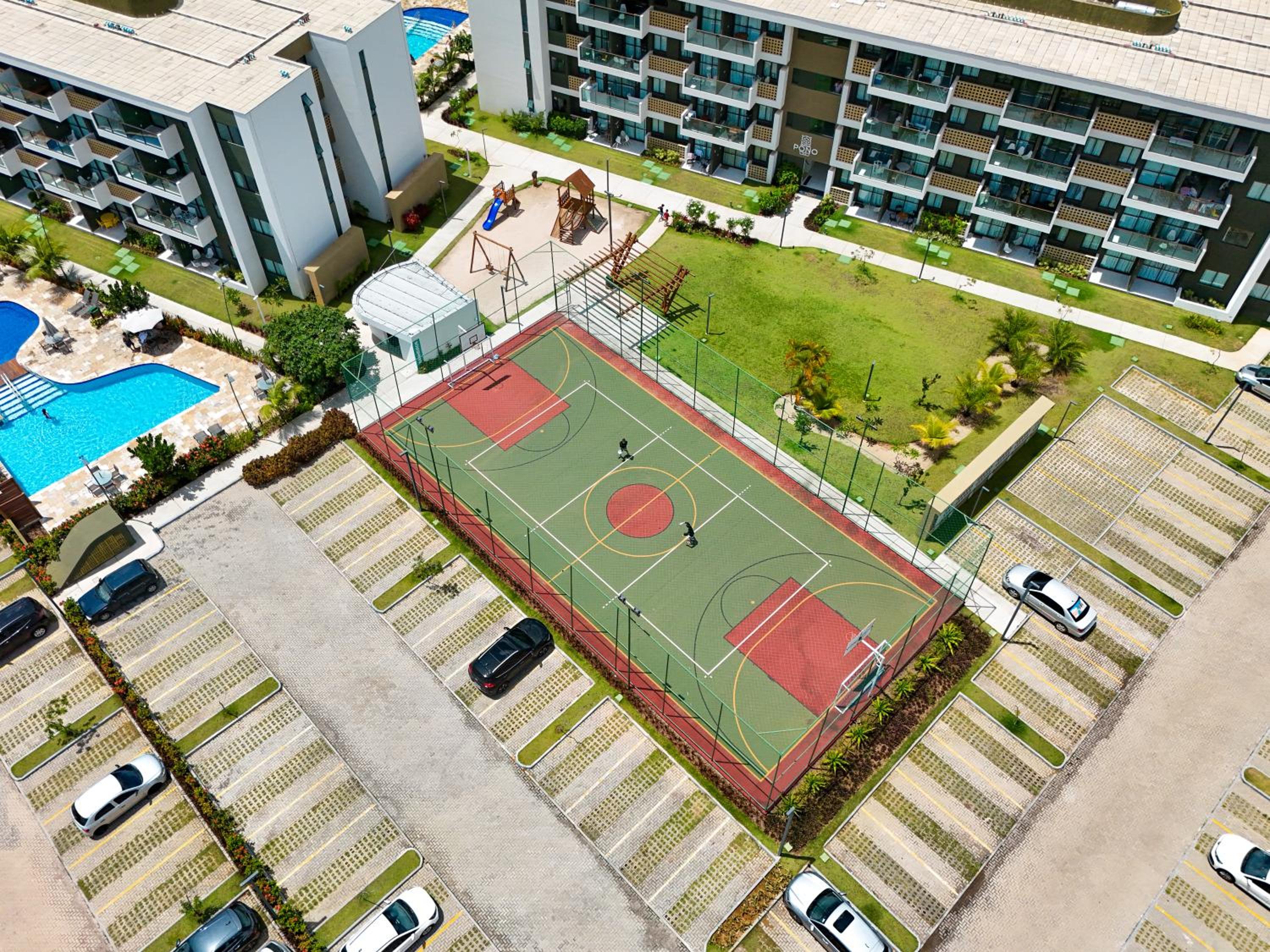 Flat Luxo Oasis do Mana 350m da praia, Polo Aquático-2Qts, 2Gar