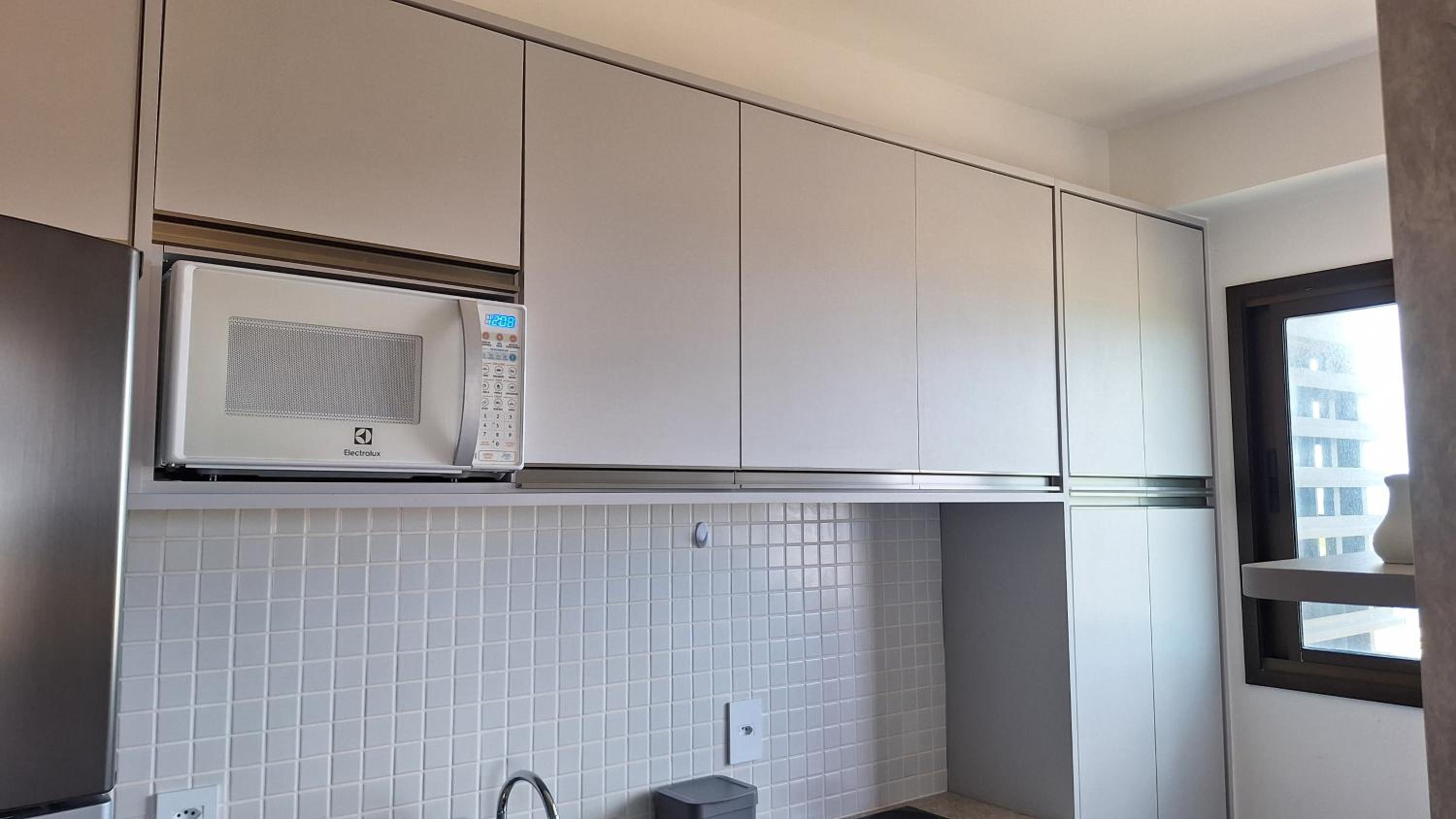 Apartamento Quarto e Sala, varanda, vista mar com infraestrutura