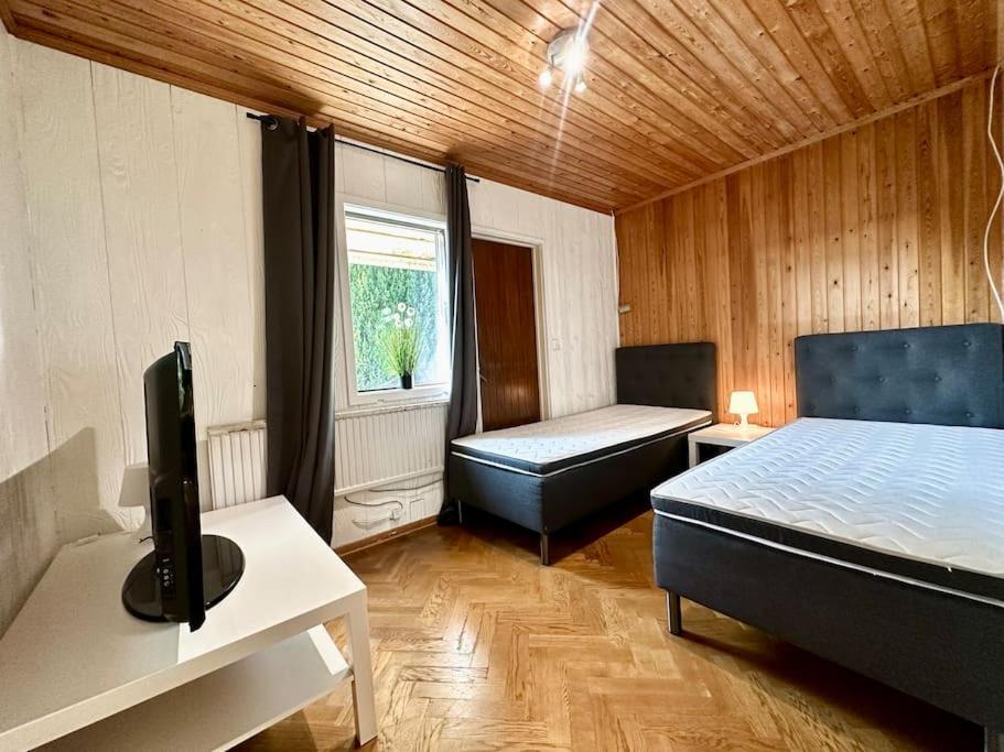 The Volvo house for workers with free parking