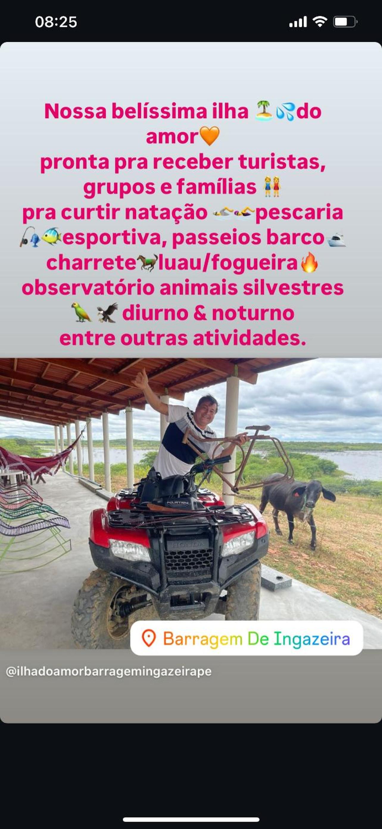 ILHA do AMOR BARRAGEM INGAZEIRA PE