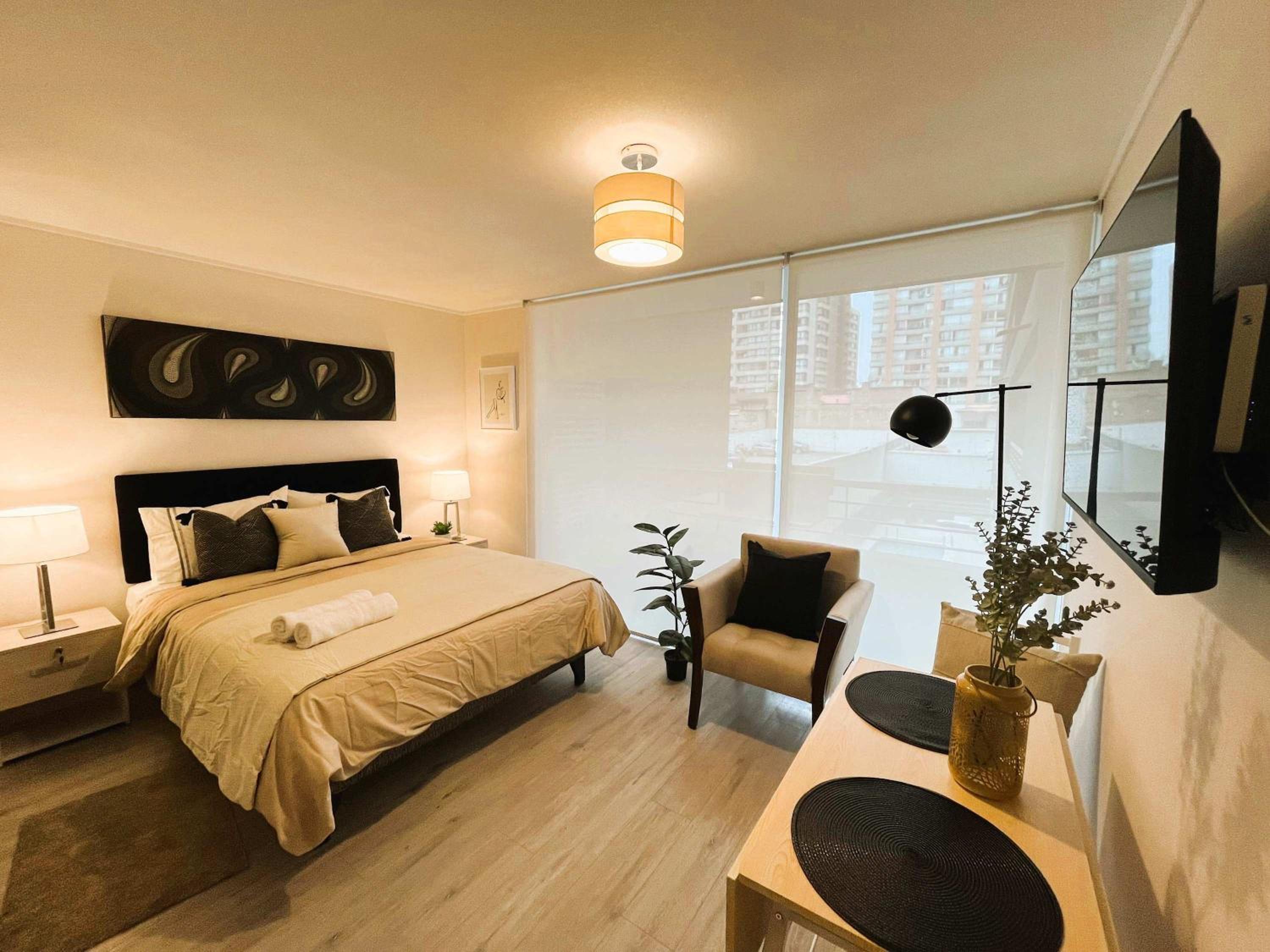 HOM I Luminoso y Acogedor Studio 2PAX en Santiago