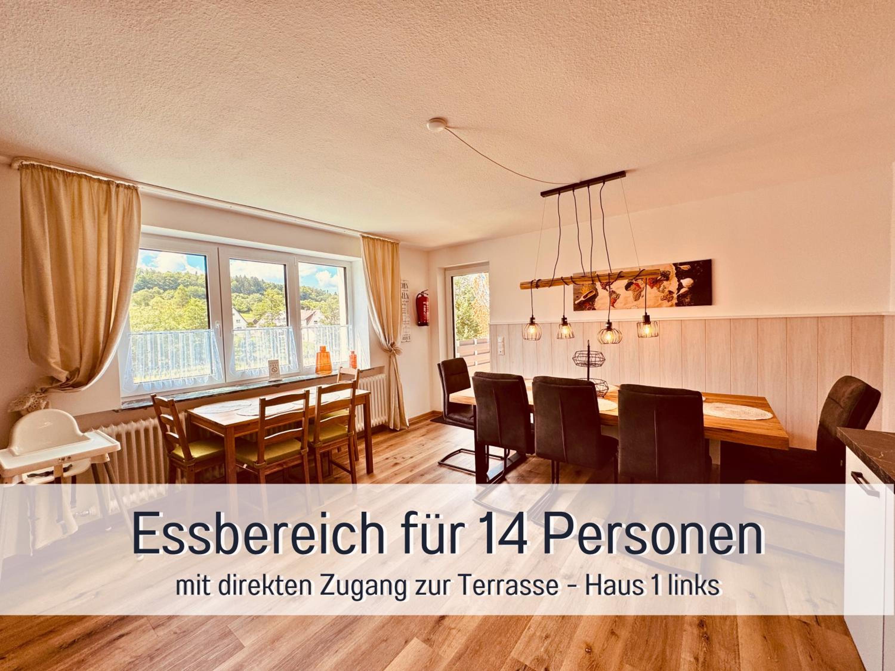 Großes Ferienhaus für 12 -17 Personen mit Whirlpool - Spielzimmer und Garten