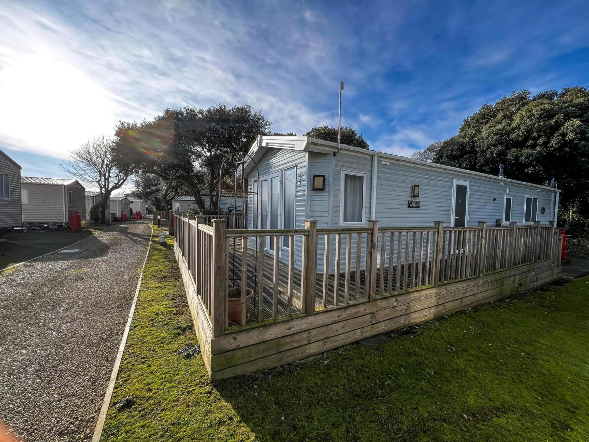 Beautiful Caravan With Decking At Azure Seas Ref 32060Az