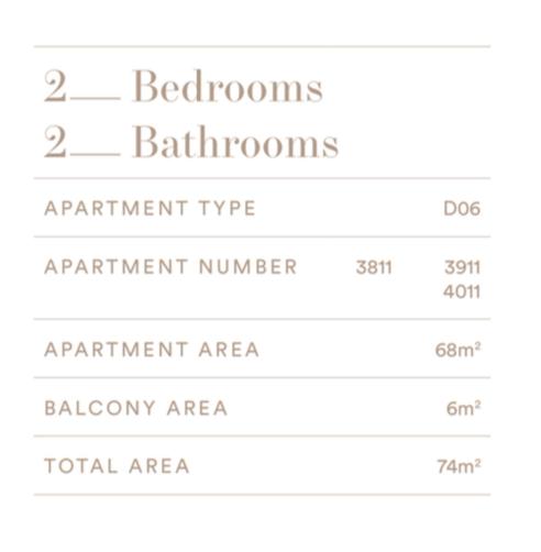 811D High rise 2BR Apt with City view Free parking
