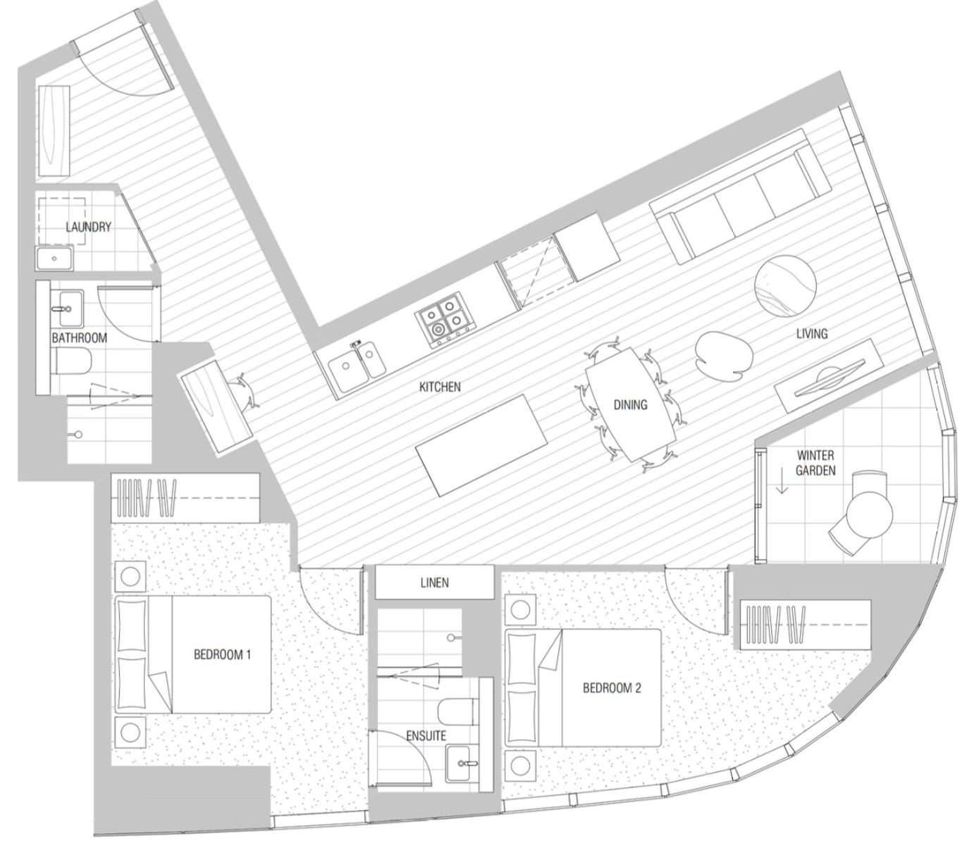 35D Stunning 2BR Apt nr Yarra City view Free parking