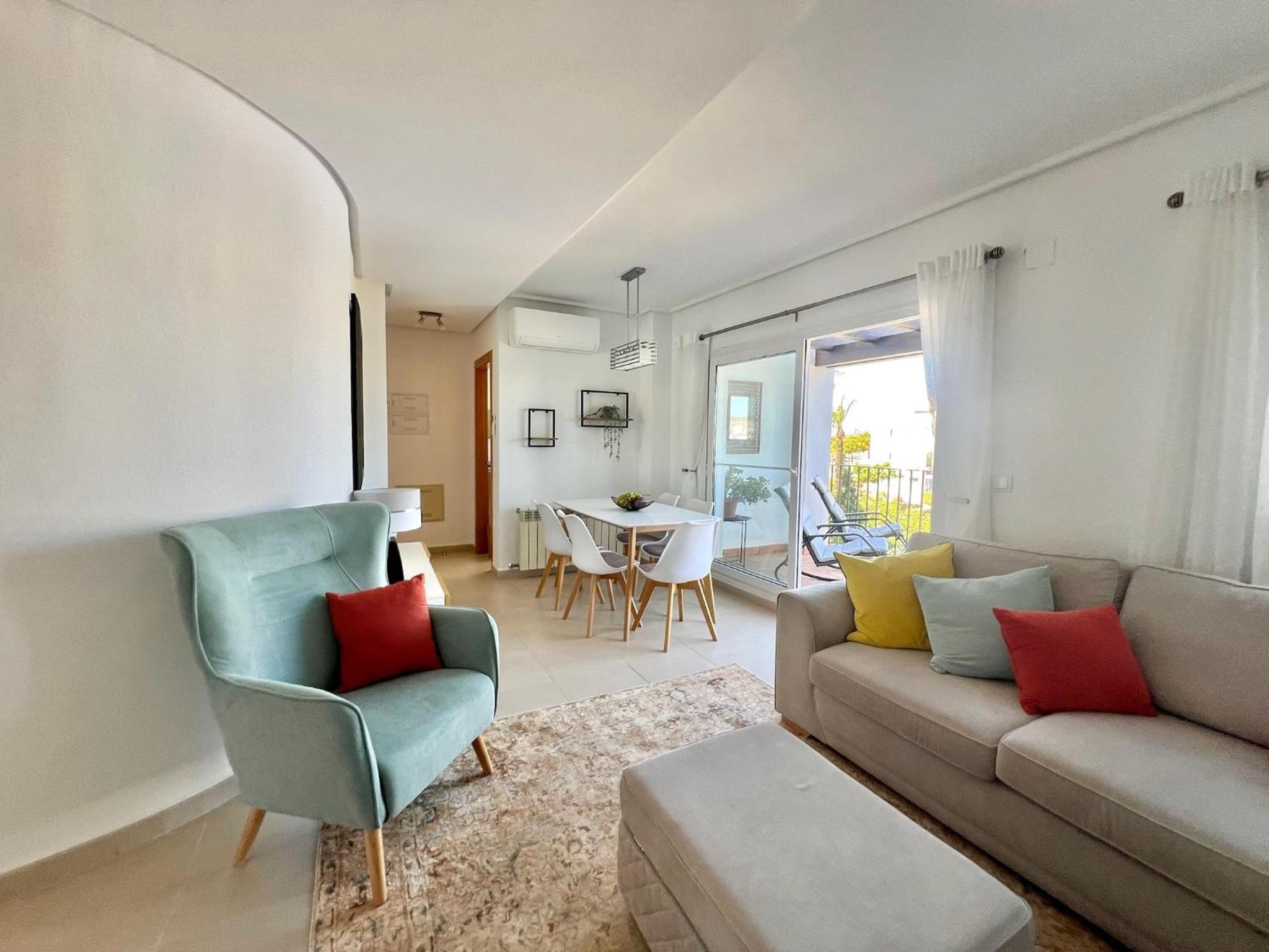 Stunning apartment with overflow pool and golf view