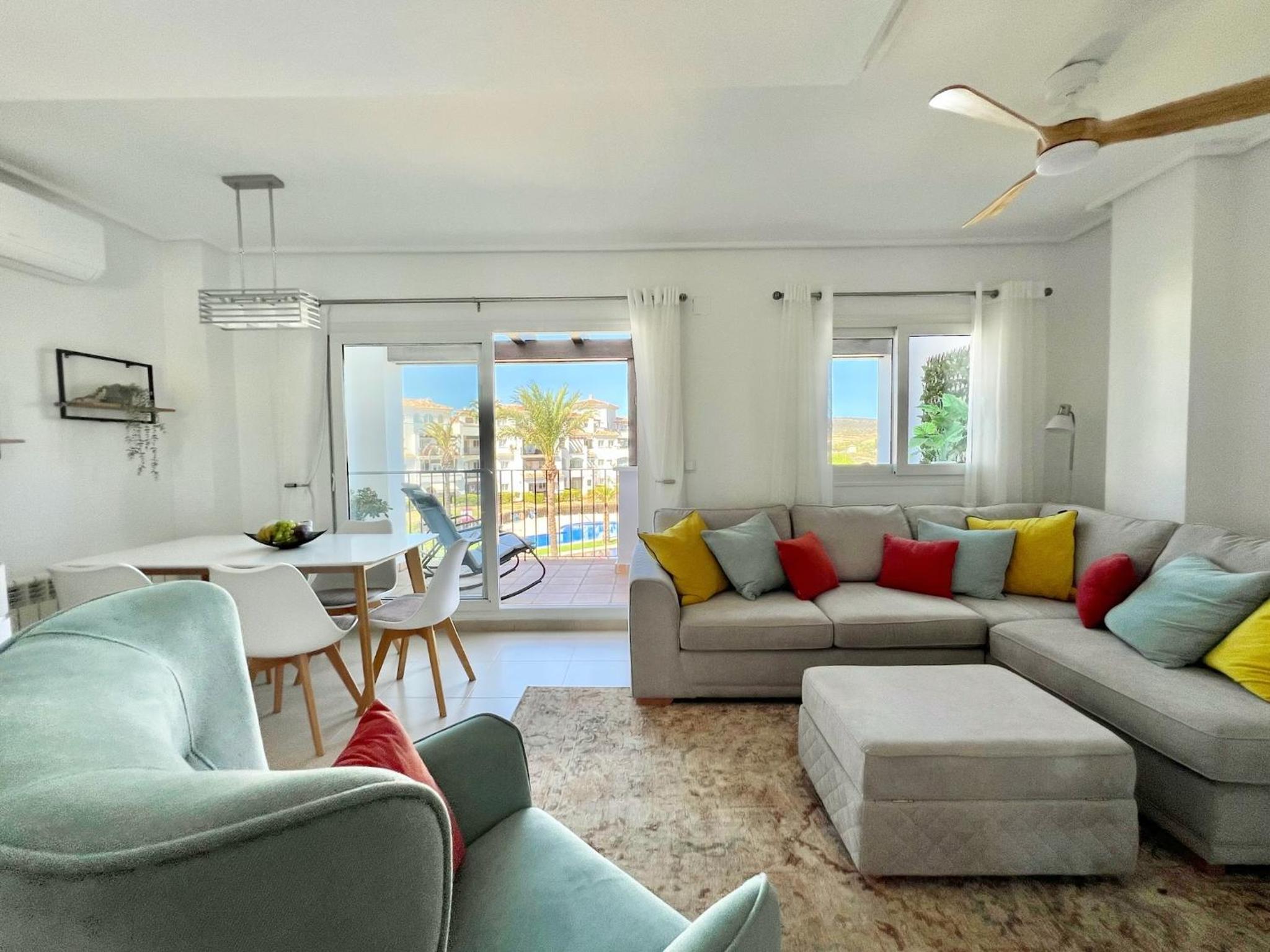 Stunning apartment with overflow pool and golf view