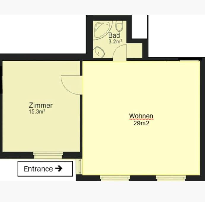 2-Zimmerwohnung 55m2, nahe Zürich