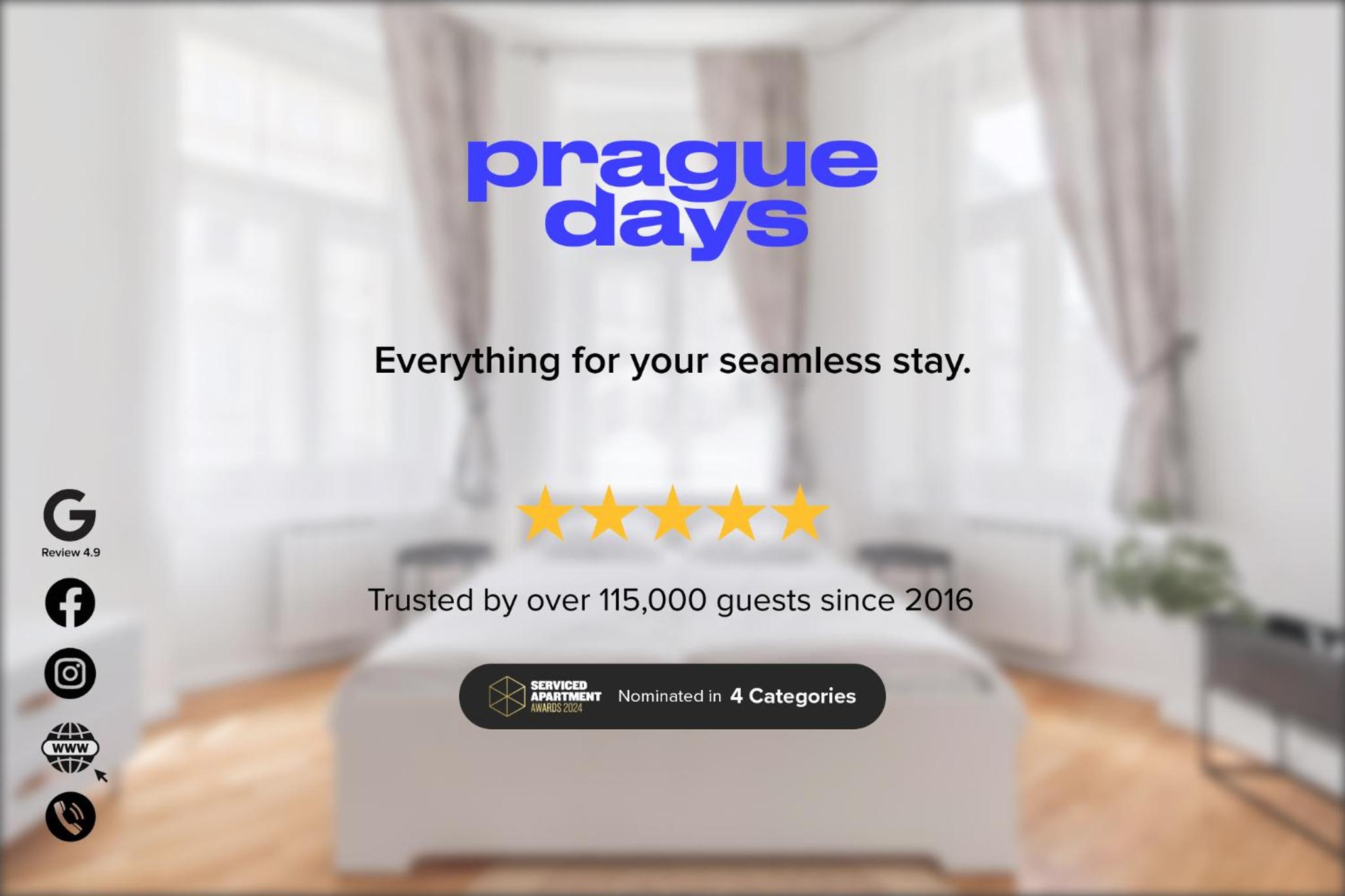 Prague Days - Apartment with 2 Bedrooms and 2 Balconies in Vinohrady