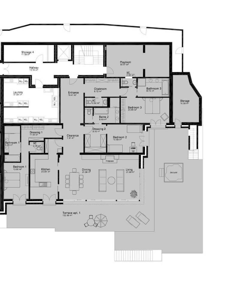 Super Luxury Serviced Apartment next to Gstaad