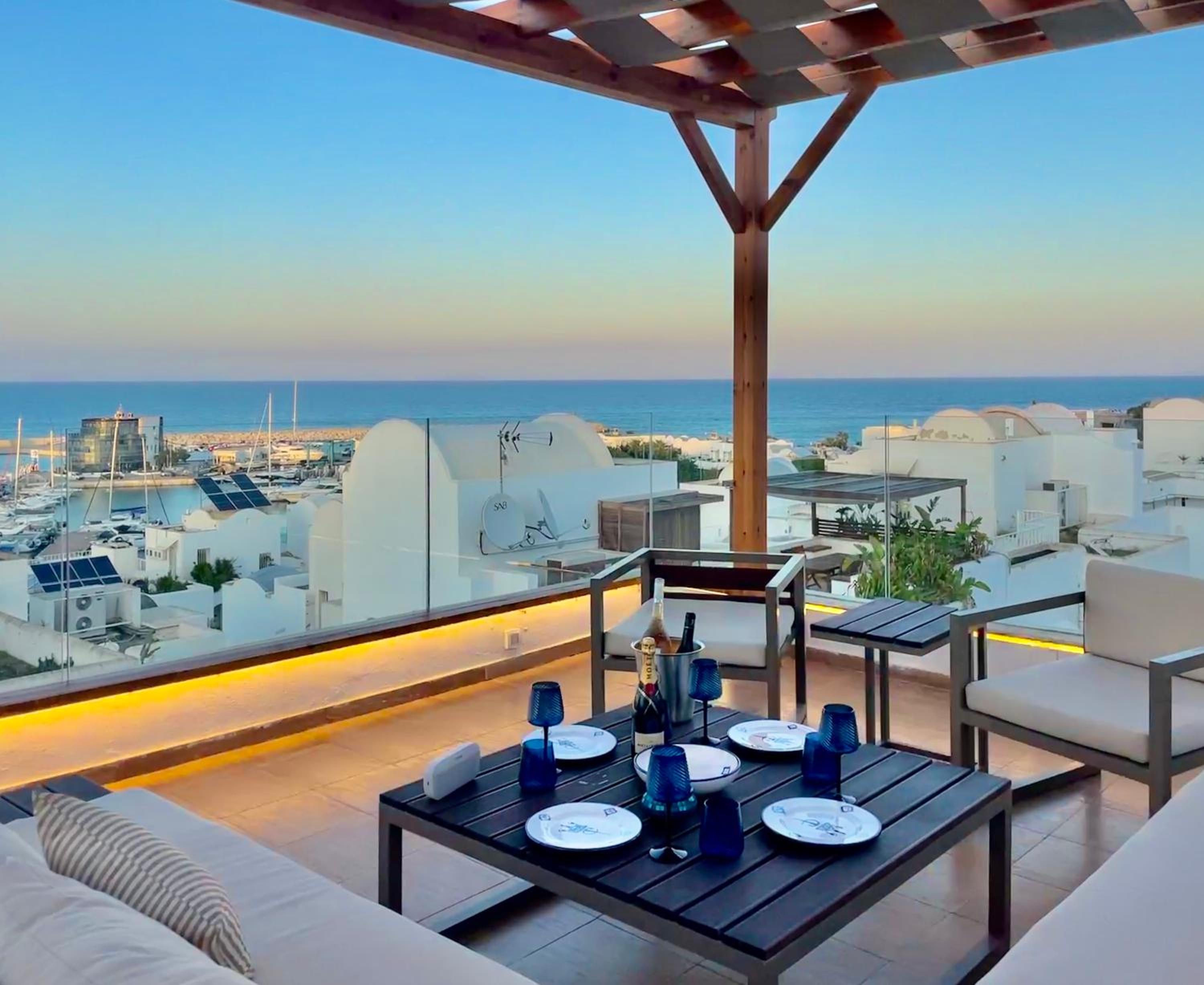 The Roof Marina Gammarth view 2