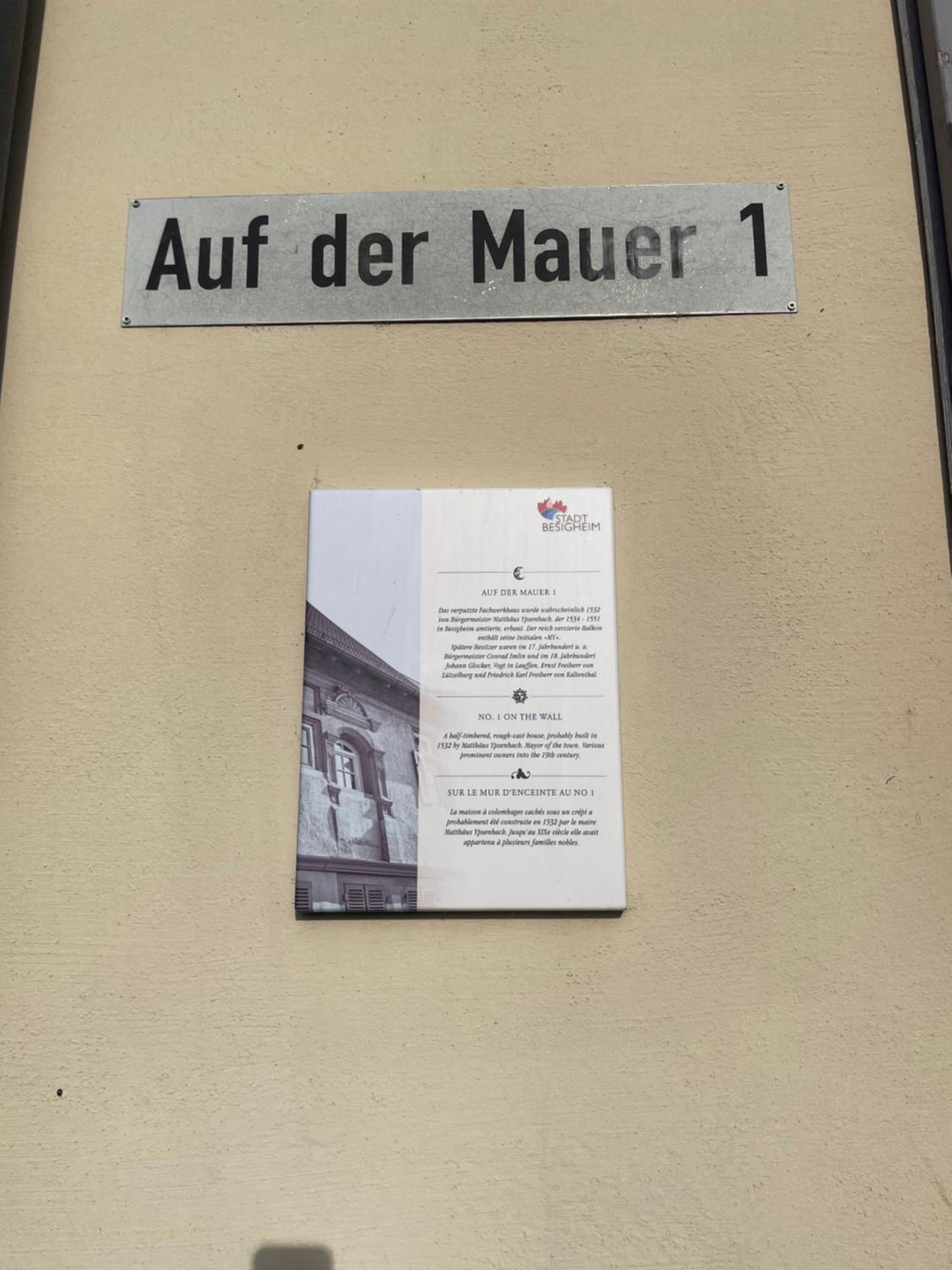 Gästezimmer an der Stadtmauer
