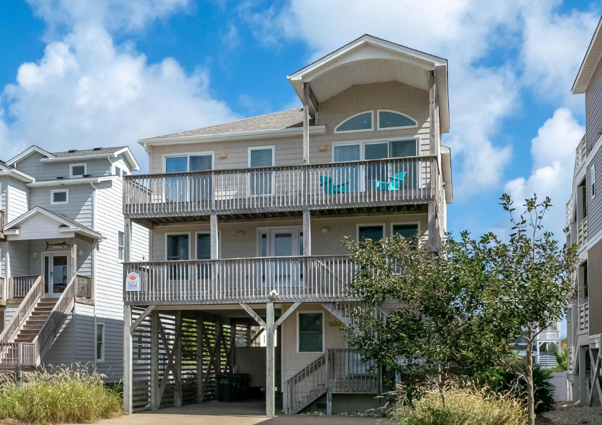 Shell Town – Nags Head MP 16, Ocean View, 360 Yds to Beach, Pool, Hot Tub, Flex Stays