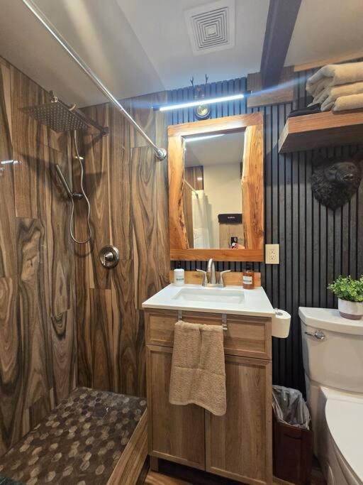 Cozy mountain cabin close walk to Midtown with AC view 4