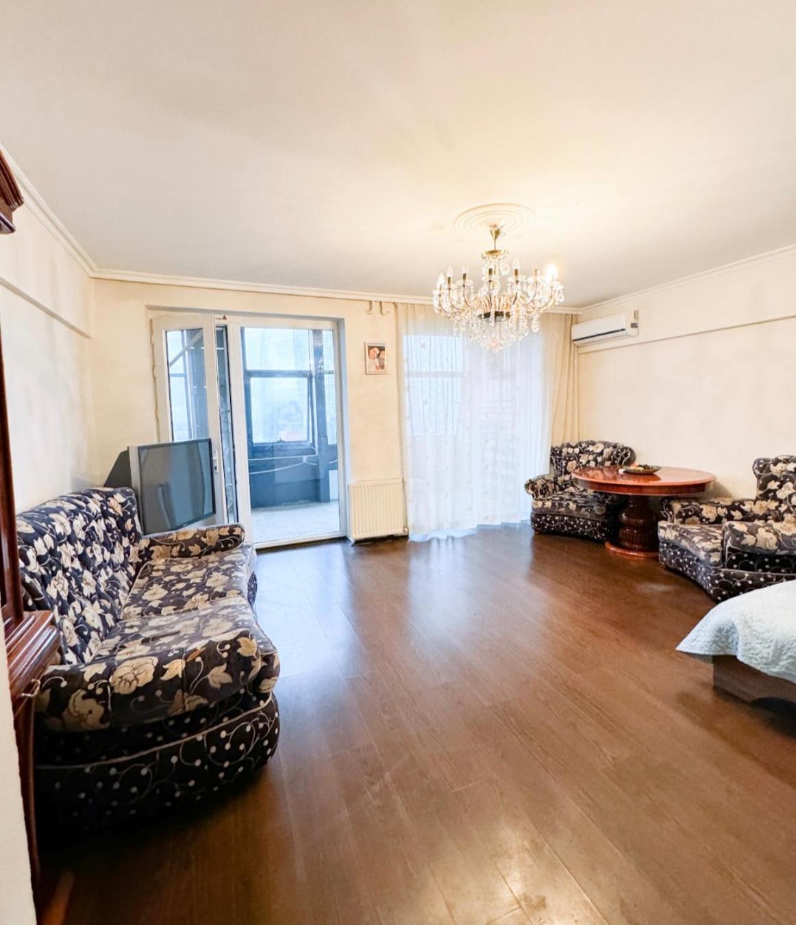 Cozy apartment flame towers view